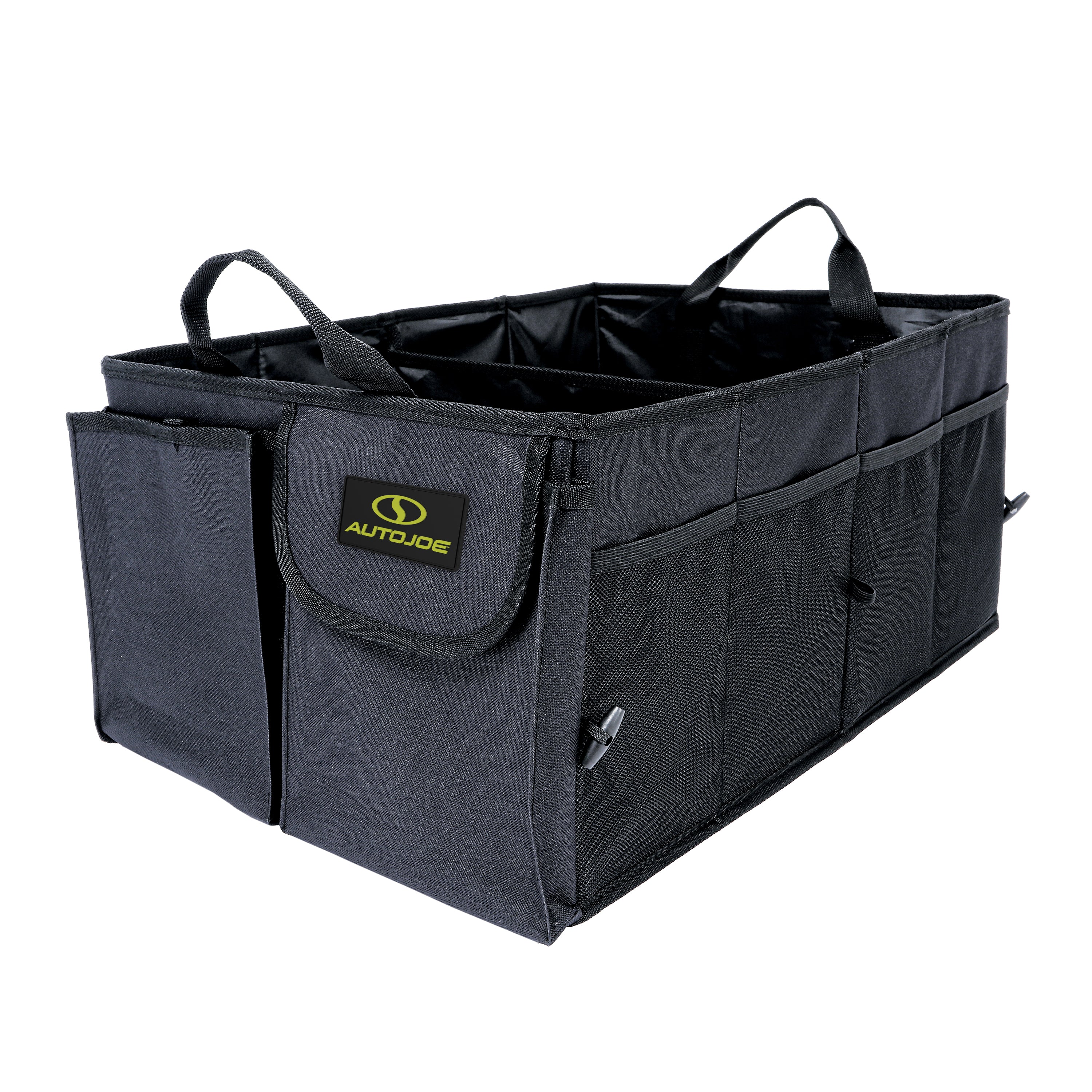 Auto Joe ATJ-CTSO-BLK Collapsible Auto Storage Organizer | w/ Anchor Straps and Toggle Fasteners for Hold Security | Adjustable Strap | Rip Resistant