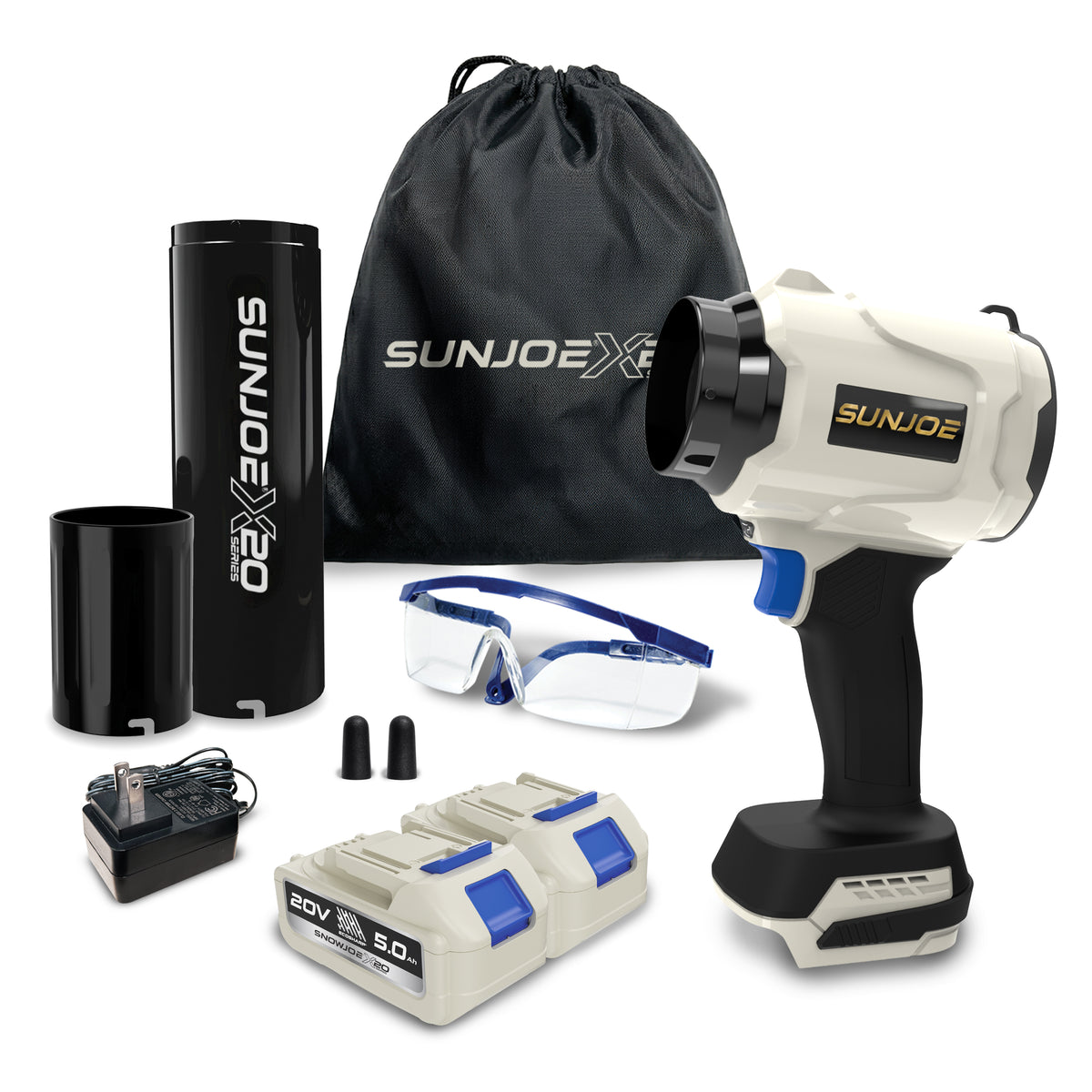 BDL-A0311 StormJet bundle with two 5.0 Ah batteries and accessories