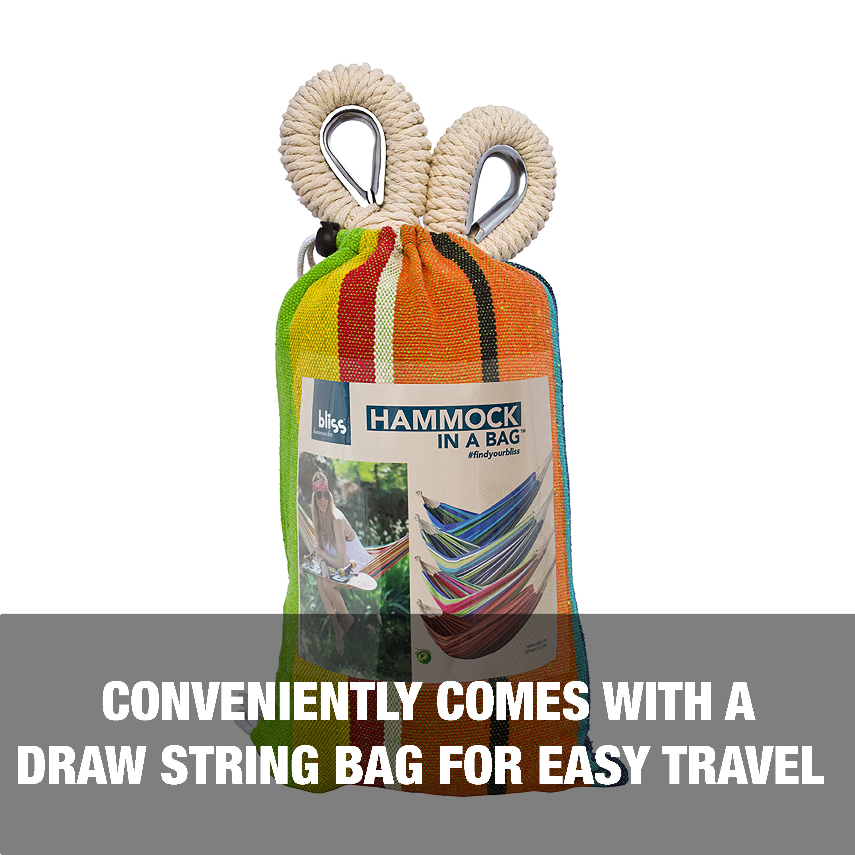 Conveniently comes with a draw string bag for easy travel.