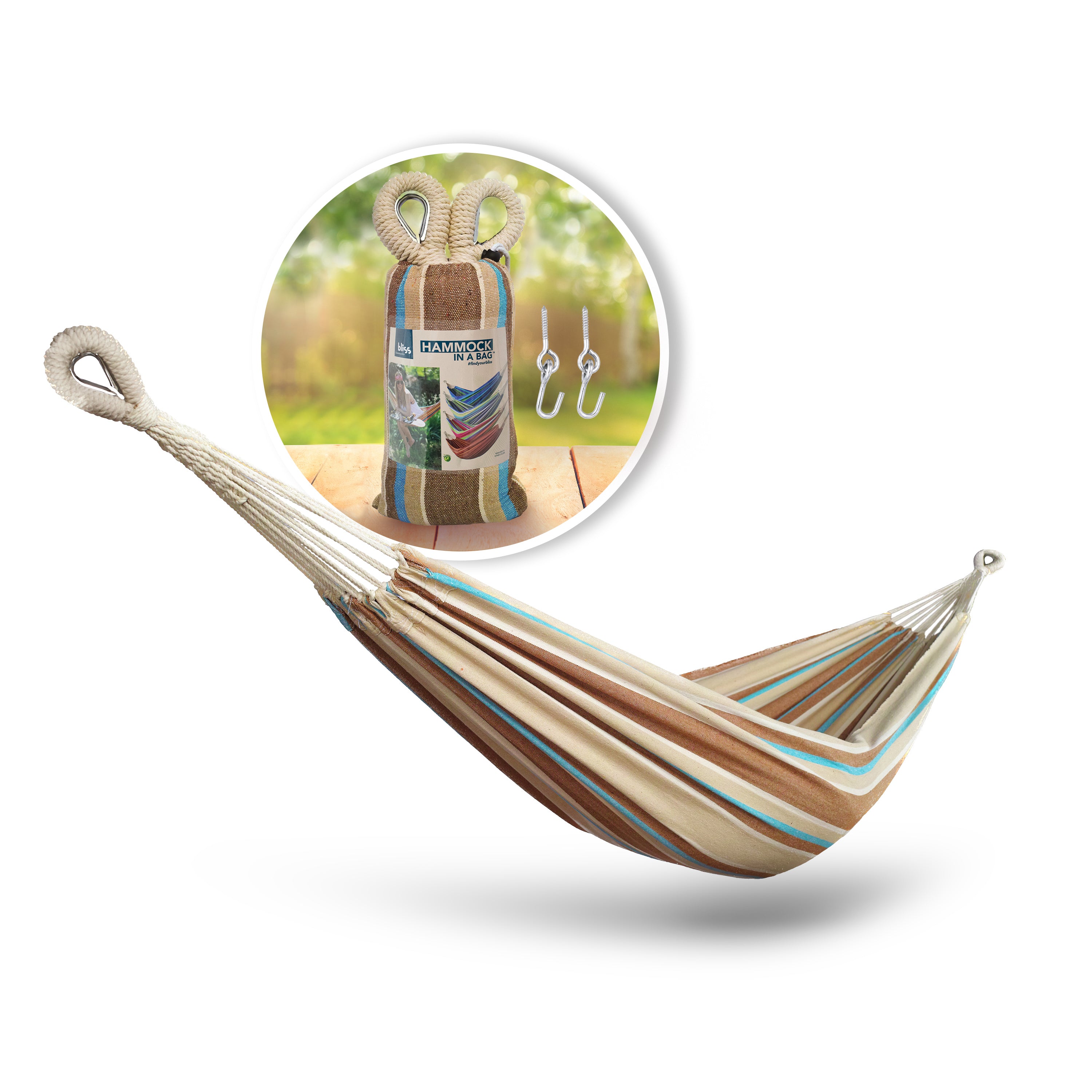 Bliss Hammocks hammock in a bag with hanging hardware