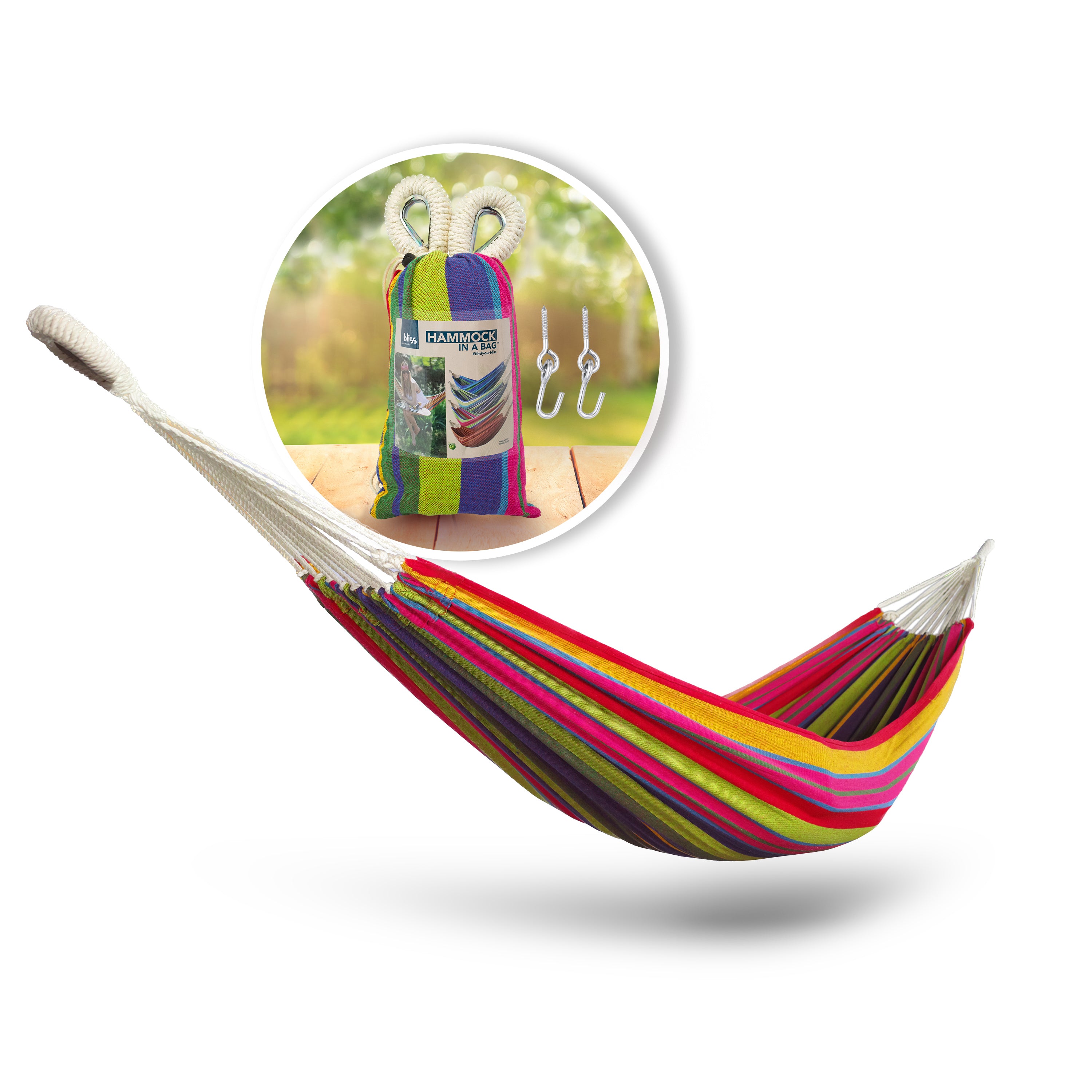 Bliss Hammocks hammock in a bag with hanging hardware