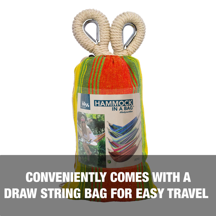 Conveniently comes with a draw string bag for easy travel.