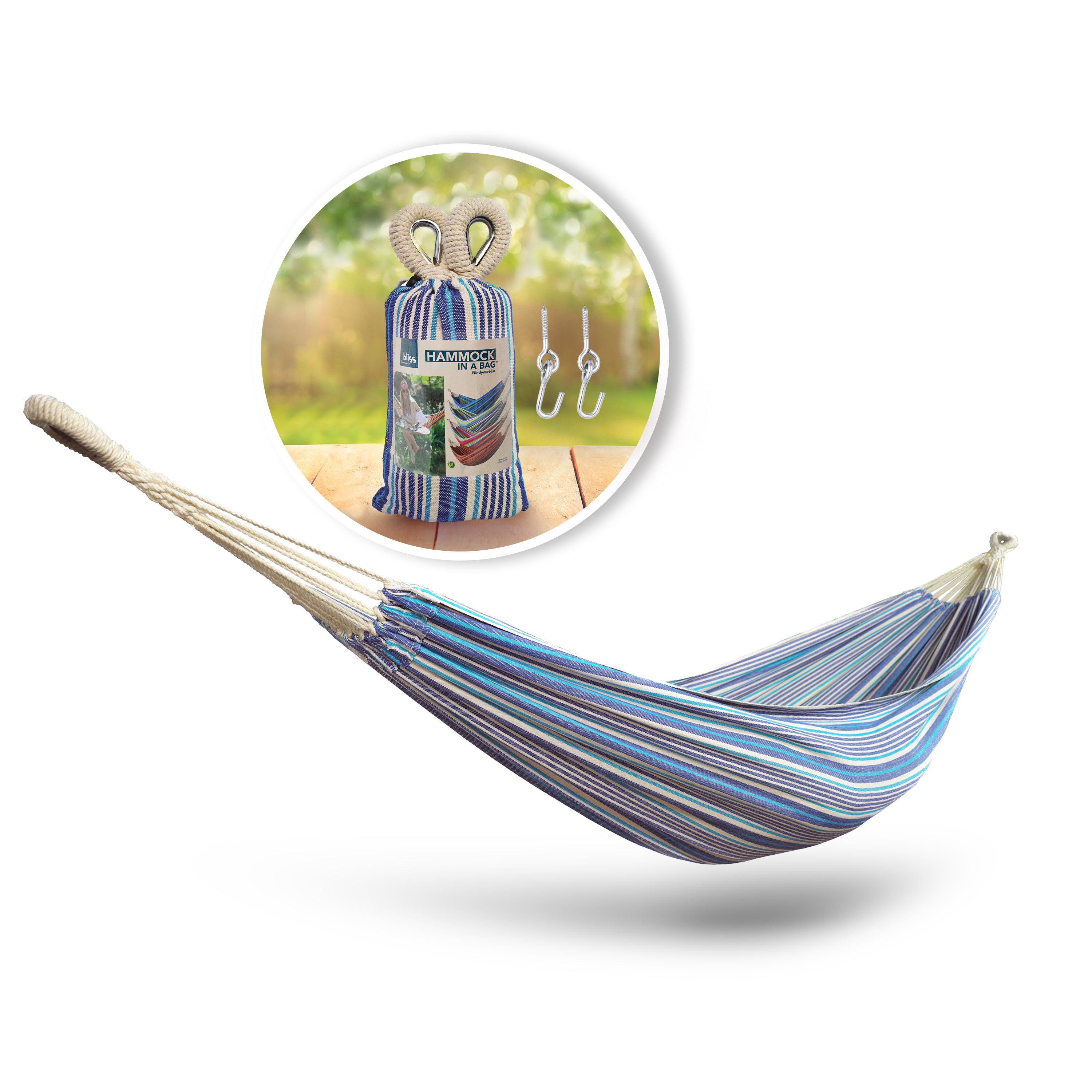 Bliss hammocks hammock in a bag with hanging hardware