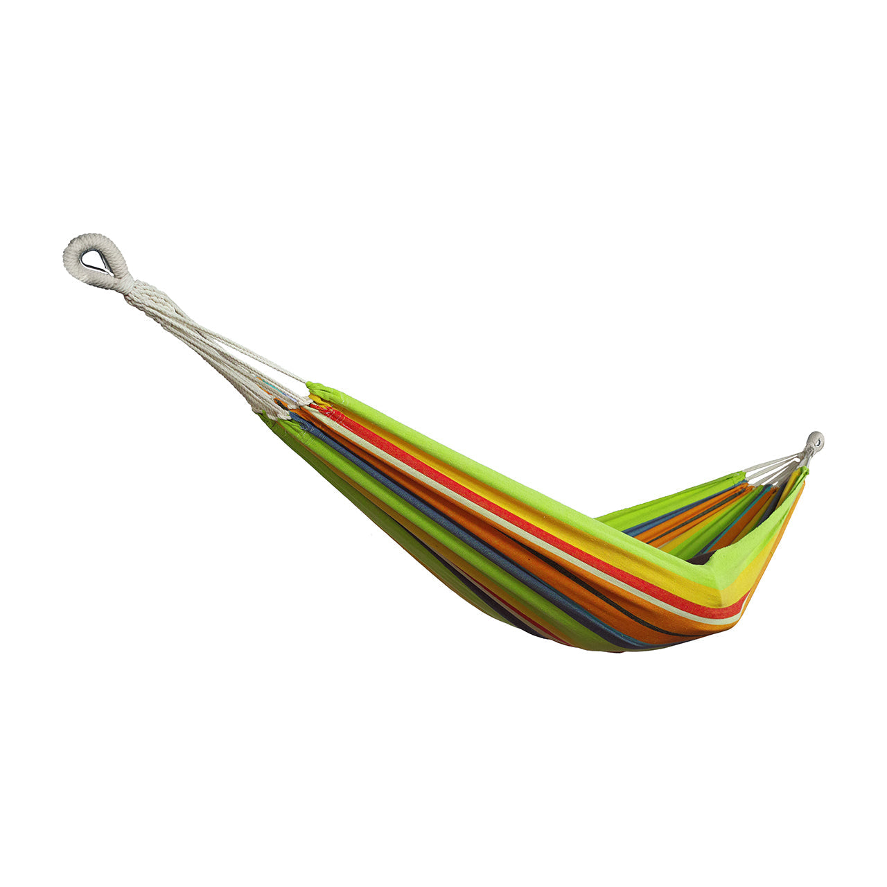 Bliss Hammocks 40-inch Wide Guacamole Stripe Hammock in a Bag.