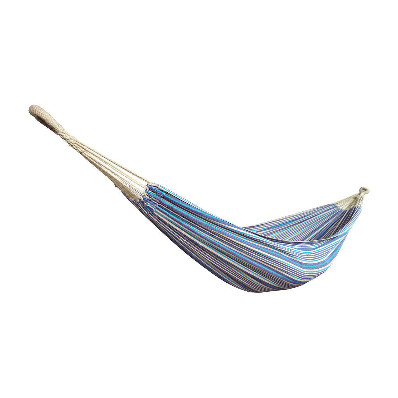 Bliss Hammocks 40-inch Wide Sail Cloth Stripe Hammock in a Bag.