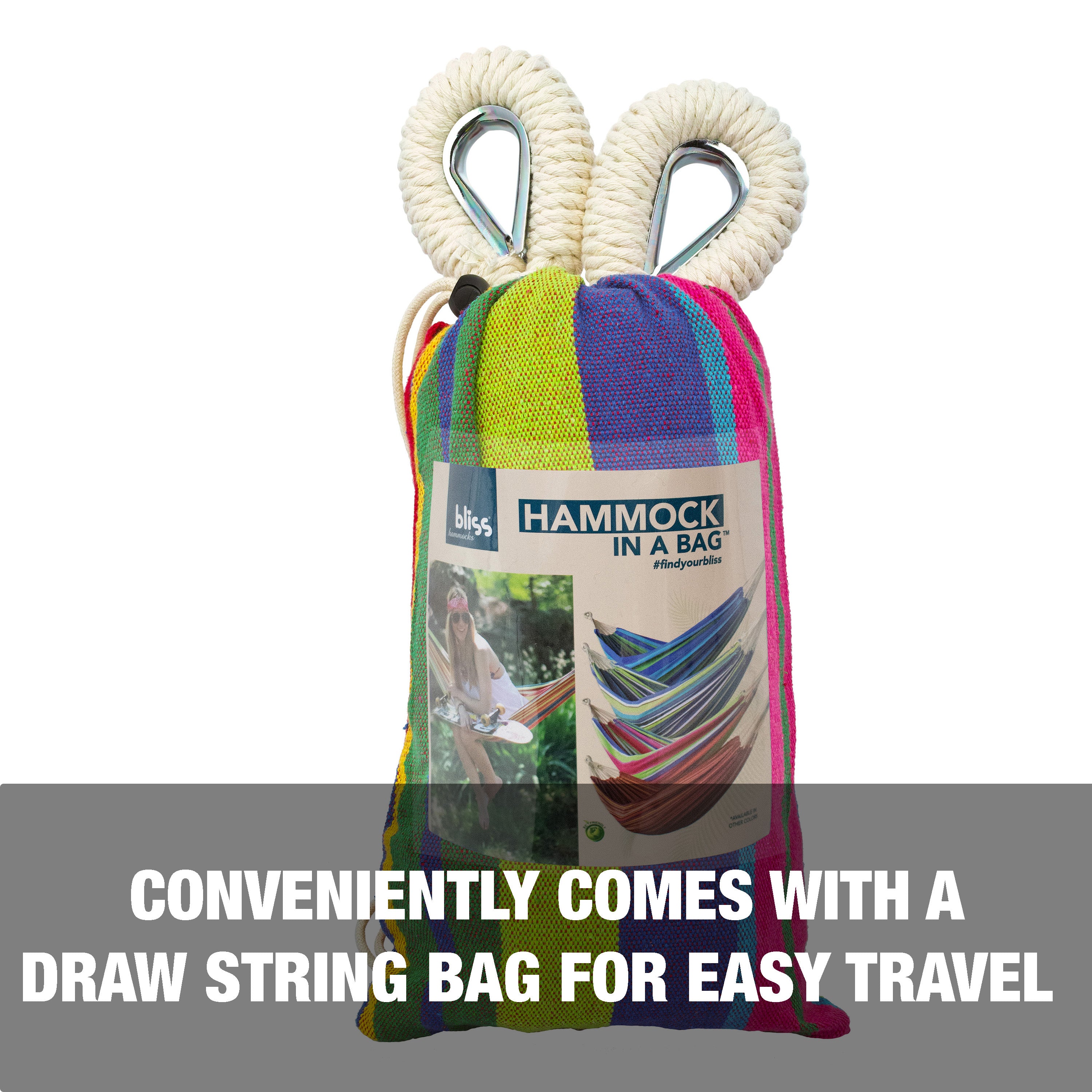 Conveniently comes with a draw string bag for easy travel.