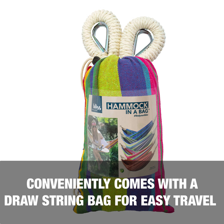 Conveniently comes with a draw string bag for easy travel.