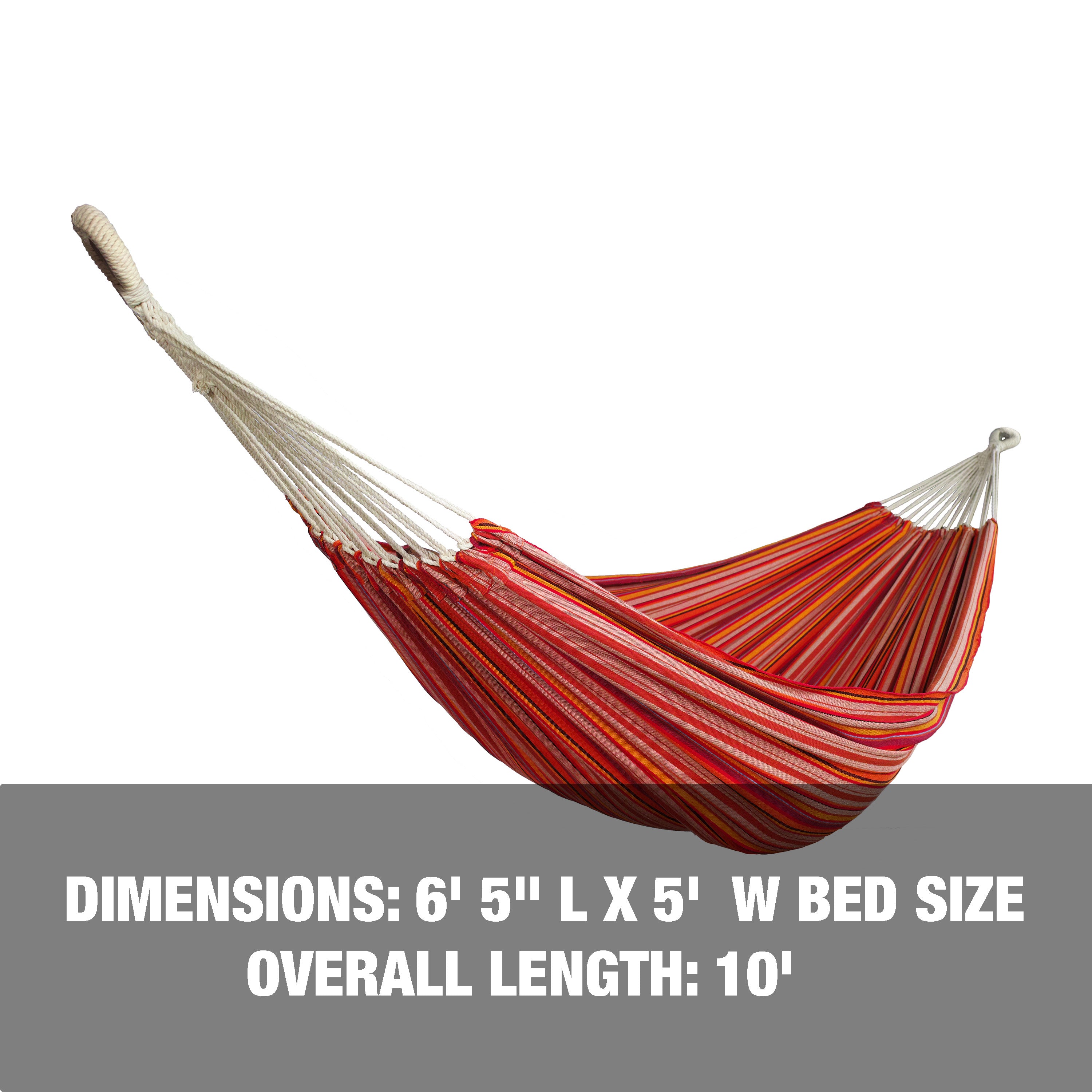 Dimensions: 6 foot and 5 inch length, 5 foot width, and 10 foot overall length.