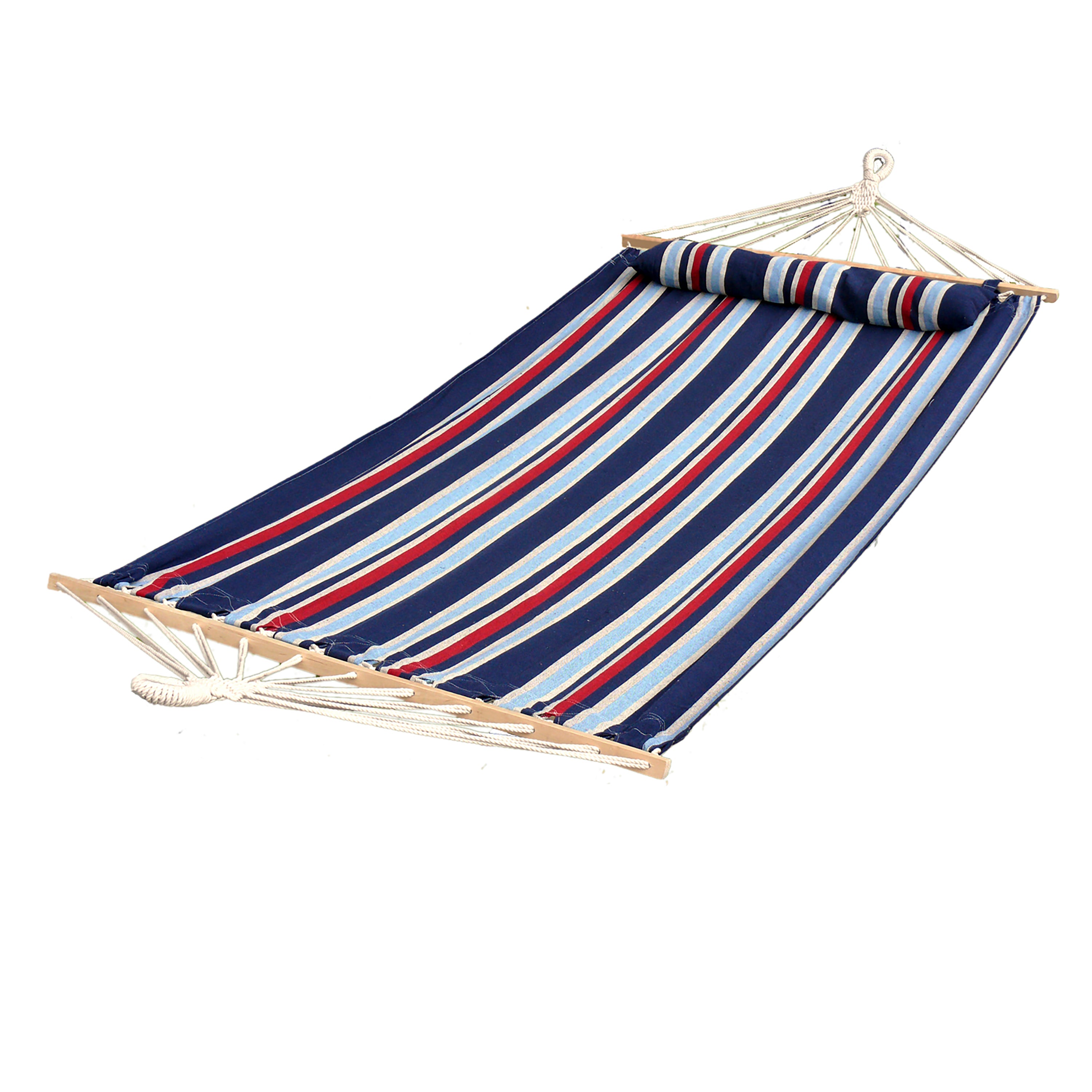 Bliss Hammocks 48-inch Wide Patriot Stripe Caribbean Hammock.