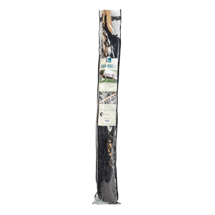 Storage and carry bag for the Bliss Hammocks 60-inch Wide Black Cotton Rope Hammock.