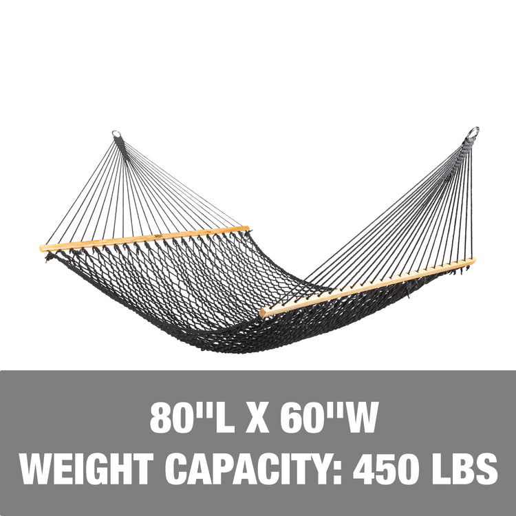 80-inch length, 60-inch width, and a weight capacity of 450 pounds.