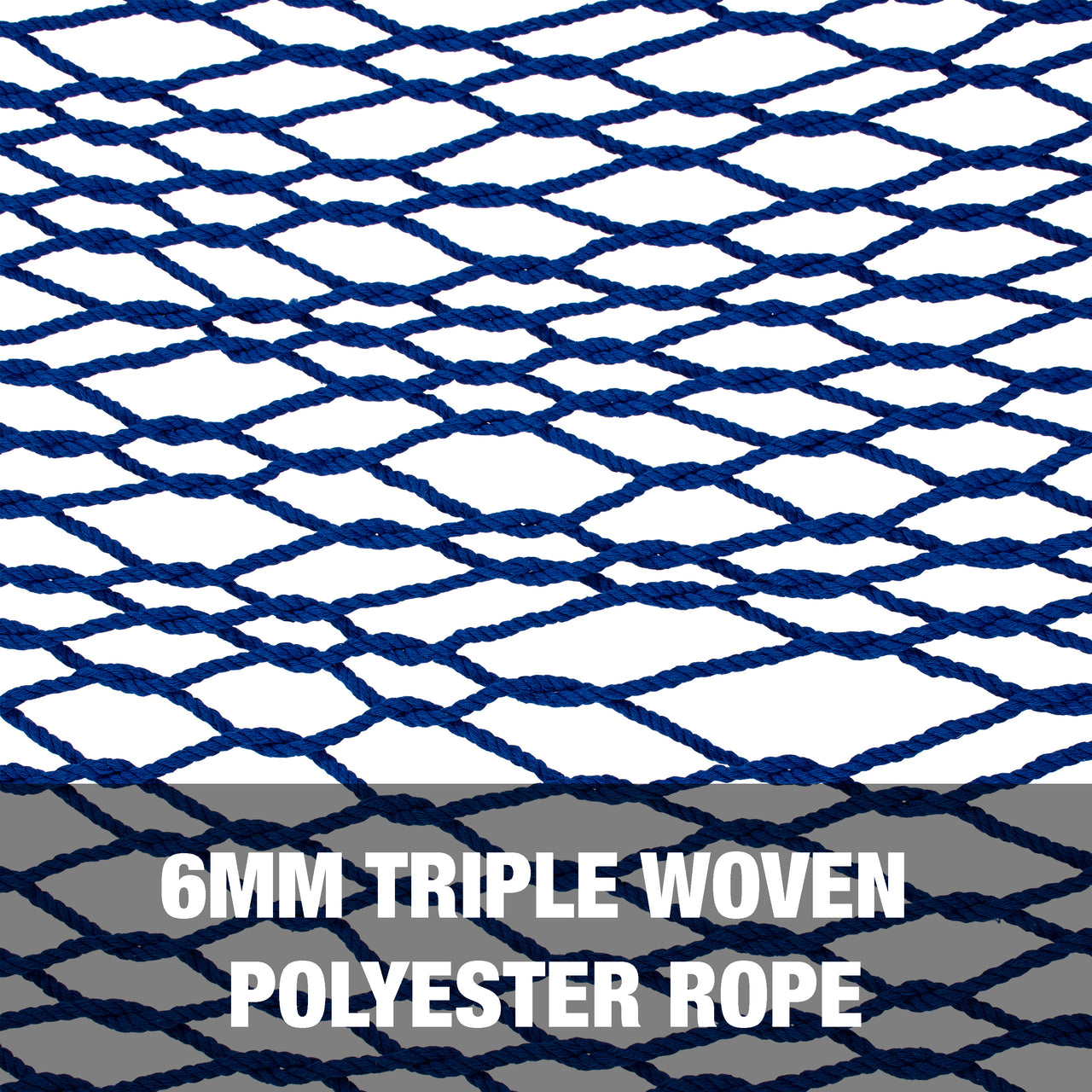6mm triple woven polyester rope.