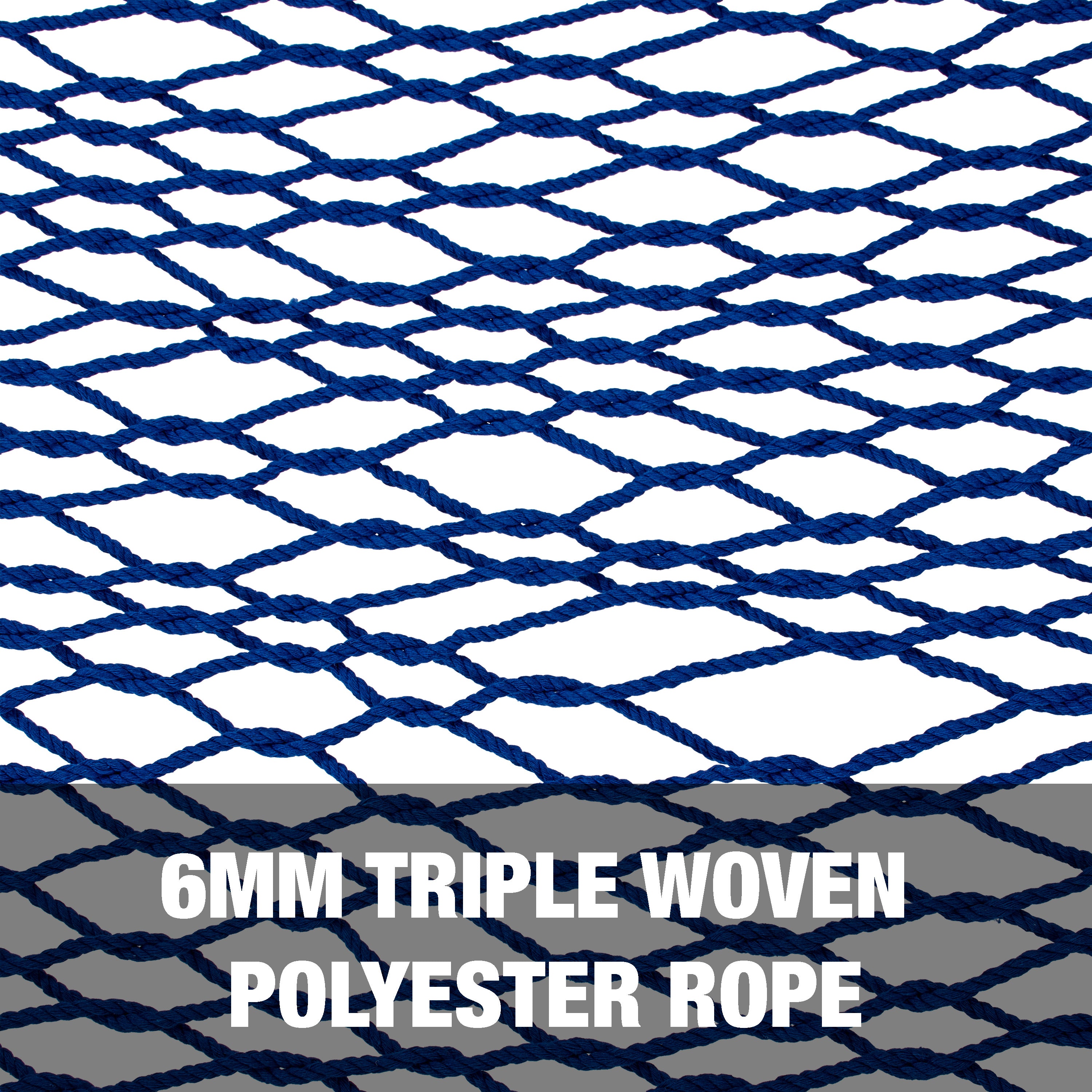6mm triple woven polyester rope.