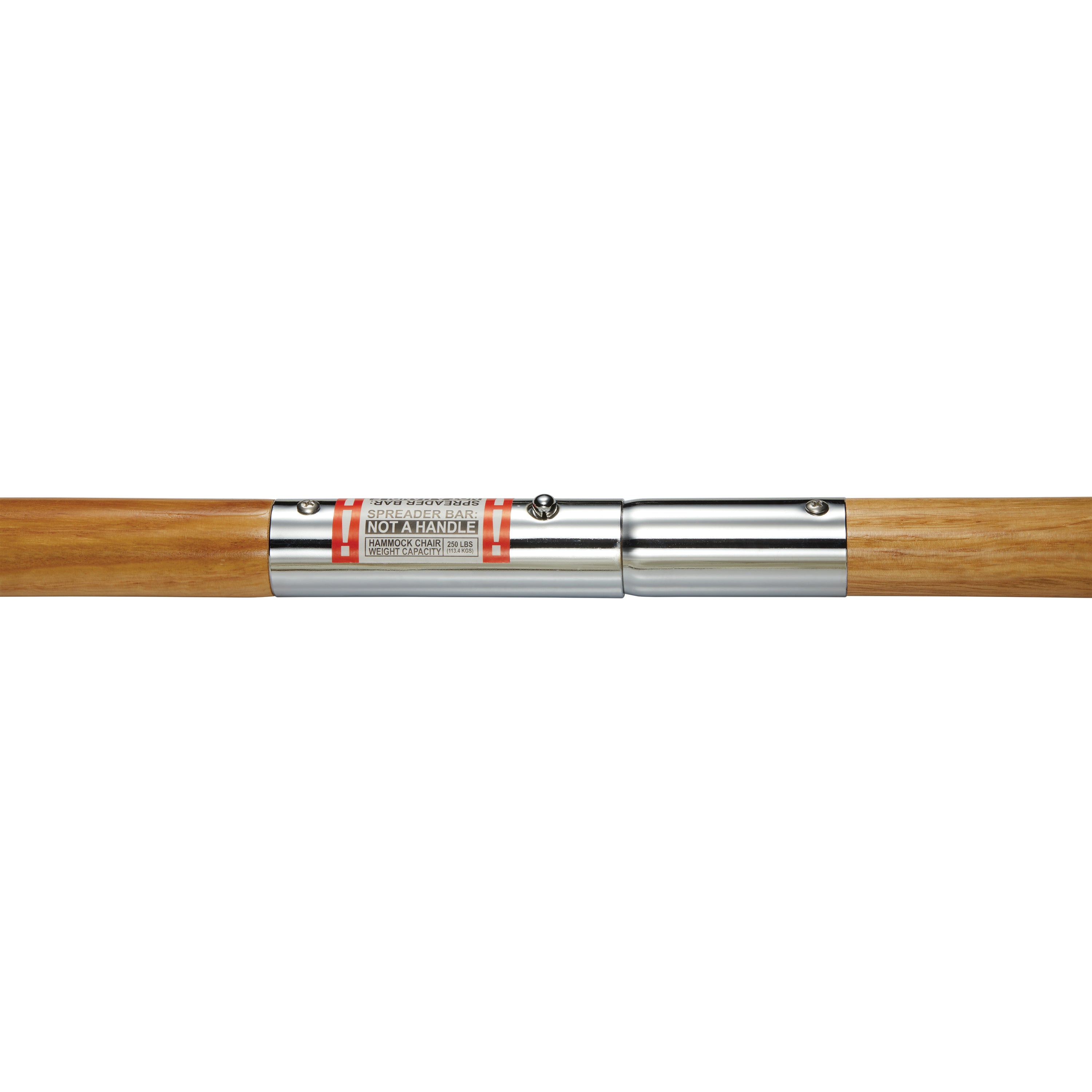 Close-up of the 2-peice spreader bar.