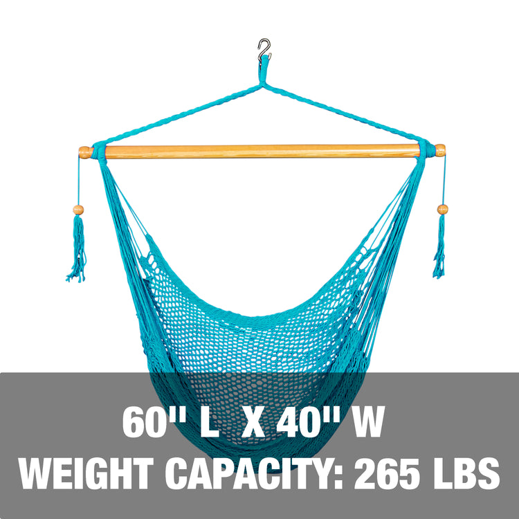 60 inch length and 40 inch width, with a weight capacity of 265 pounds.