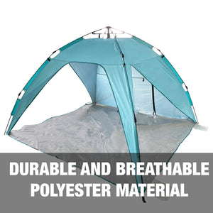 Durable and breathable polyester material.