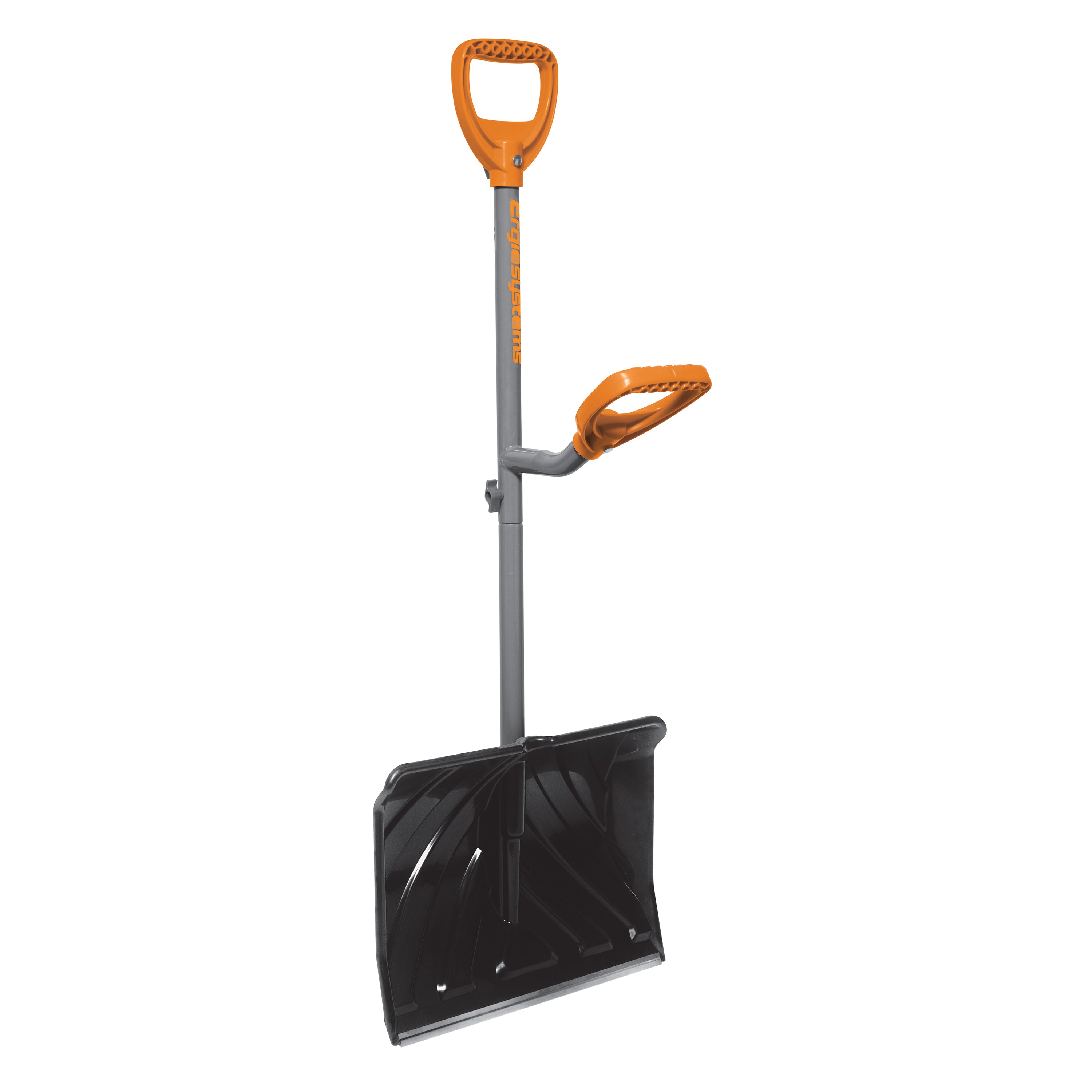 Ergie Systems ERG-SNSH18 Steel Shaft Impact Resistant Snow Shovel | 18-Inch Shovel | 34.5-Inch Shaft | Push/Scoop Combination Blade