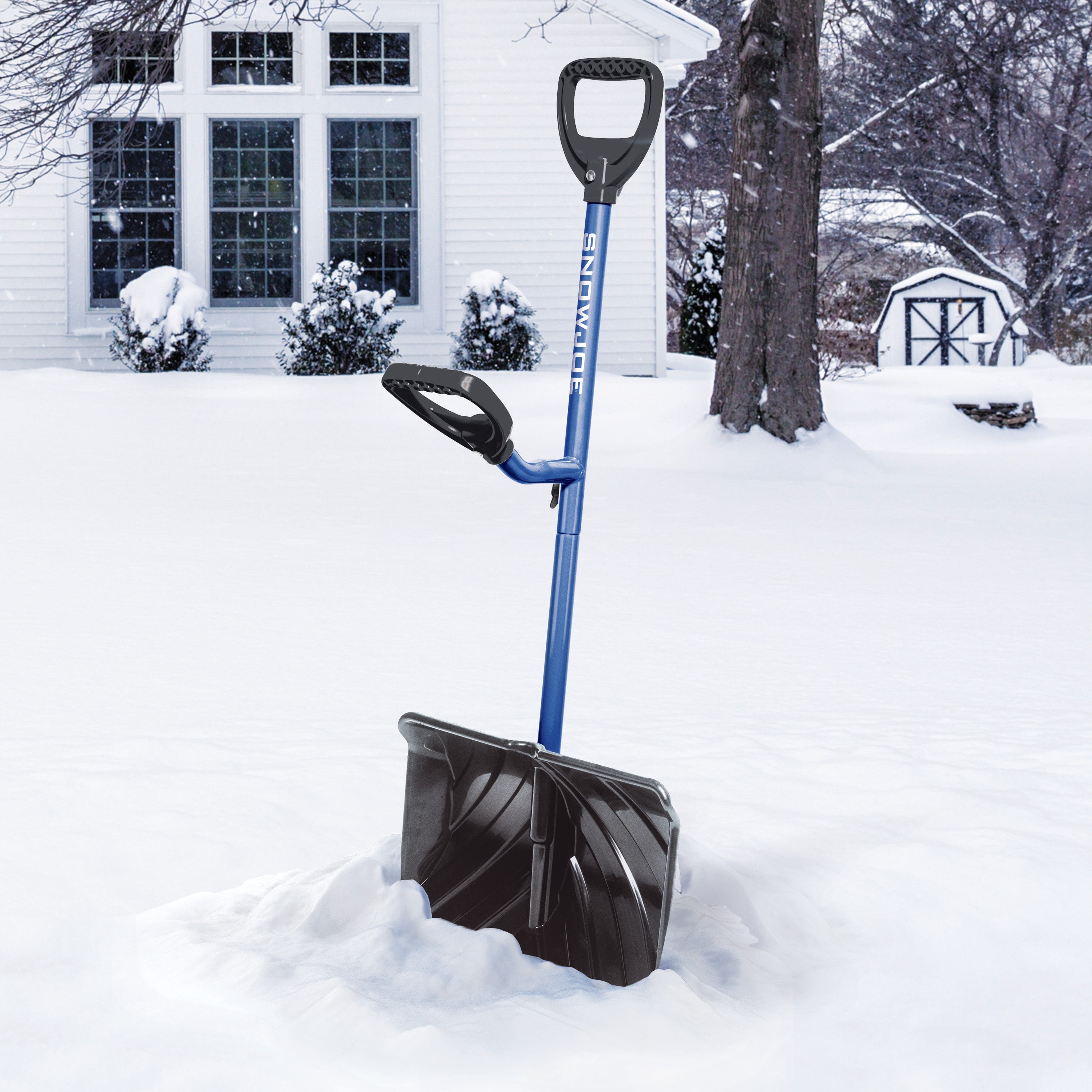 Ergie Systems Steel Shaft Impact Resistant Snow Shovel | 18-Inch Shove