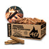 Sun Joe All-Natural Fire Starter Sticks | Pine Kindling for Fireplaces, Campfires, Wood Stoves, Fire Pits & Grills | 40 Lbs.