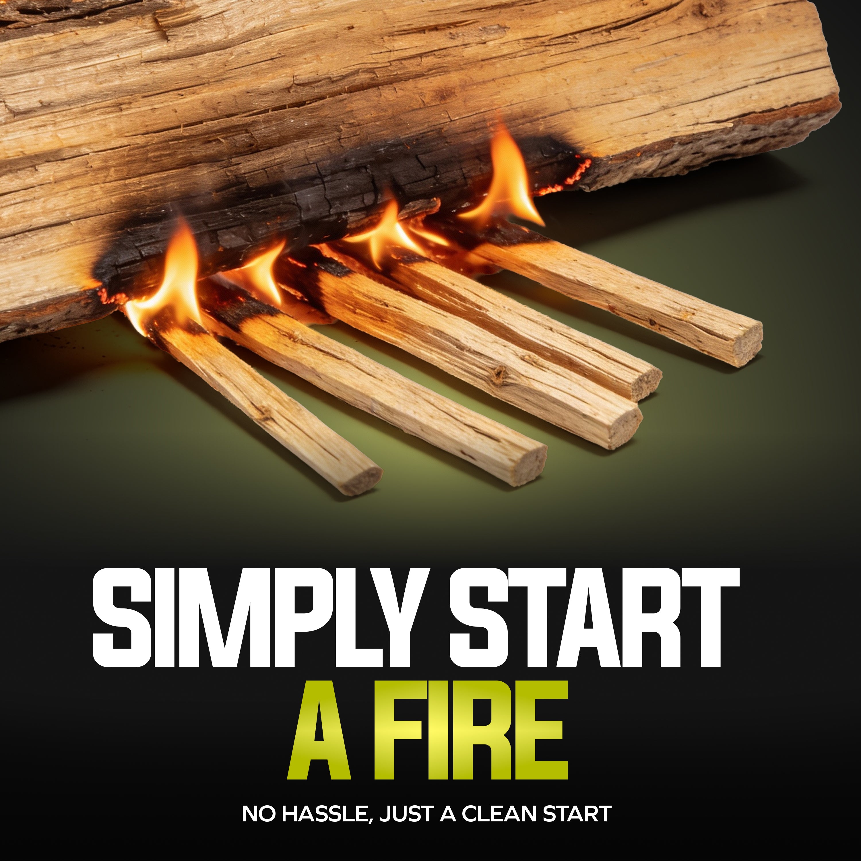 Sun Joe All-Natural Fire Starter Sticks | Pine Kindling for Fireplaces, Campfires, Wood Stoves, Fire Pits & Grills | 40 Lbs.