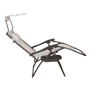 Side view of the 26-inch Casual Stripe Zero Gravity Chair.