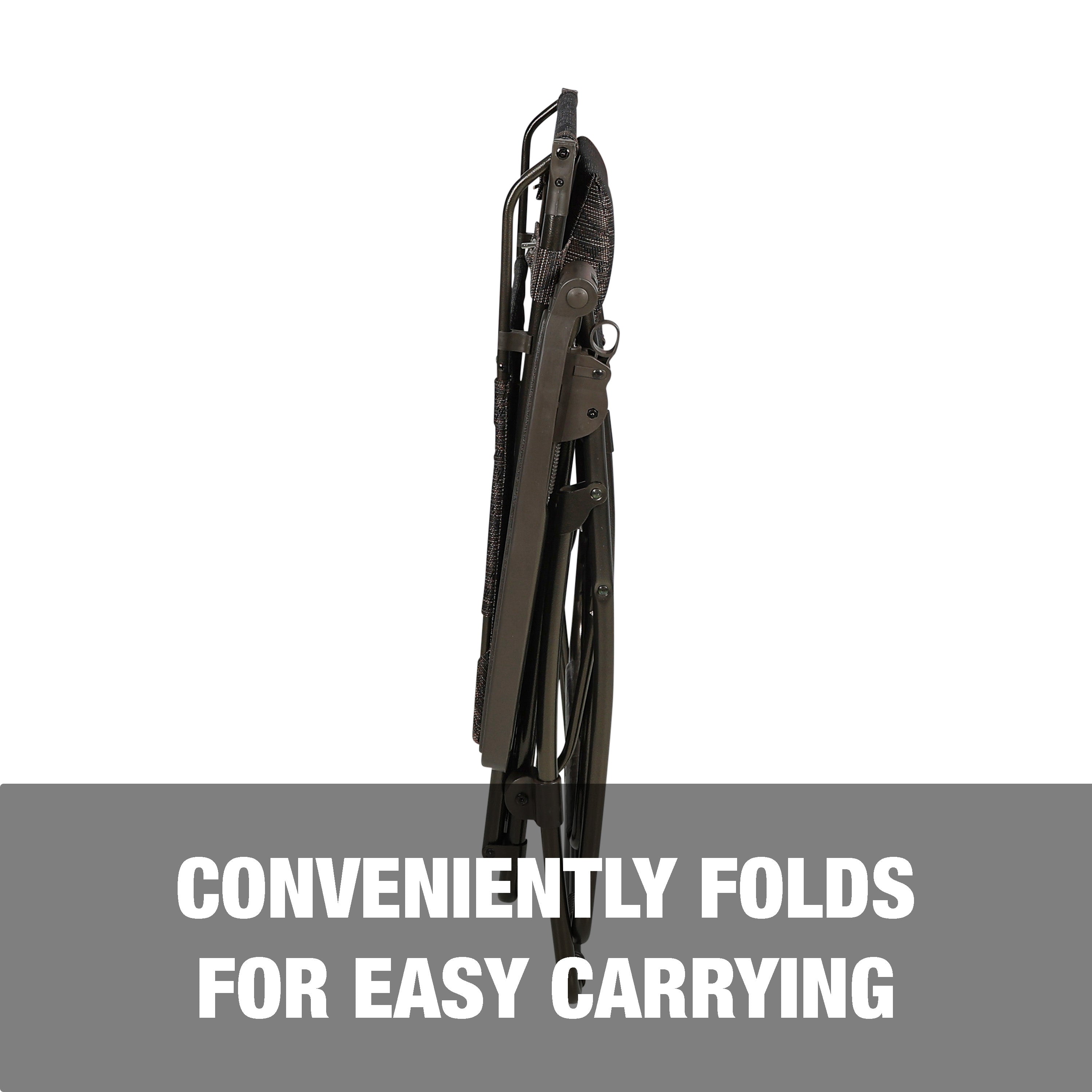Conveniently folds for easy carrying.