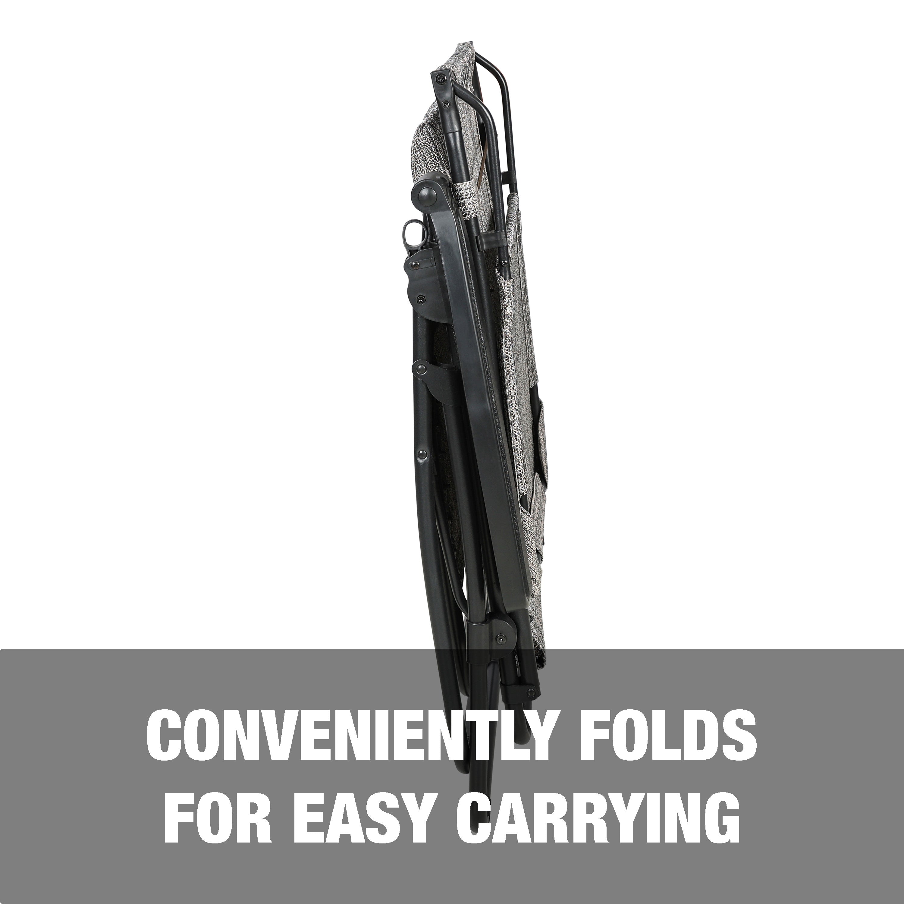 Conveniently folds for easy carrying.