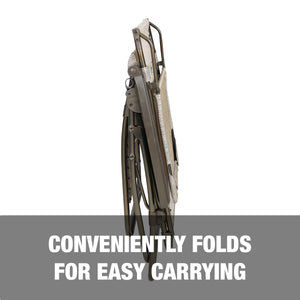 Conveniently folds for easy carrying.