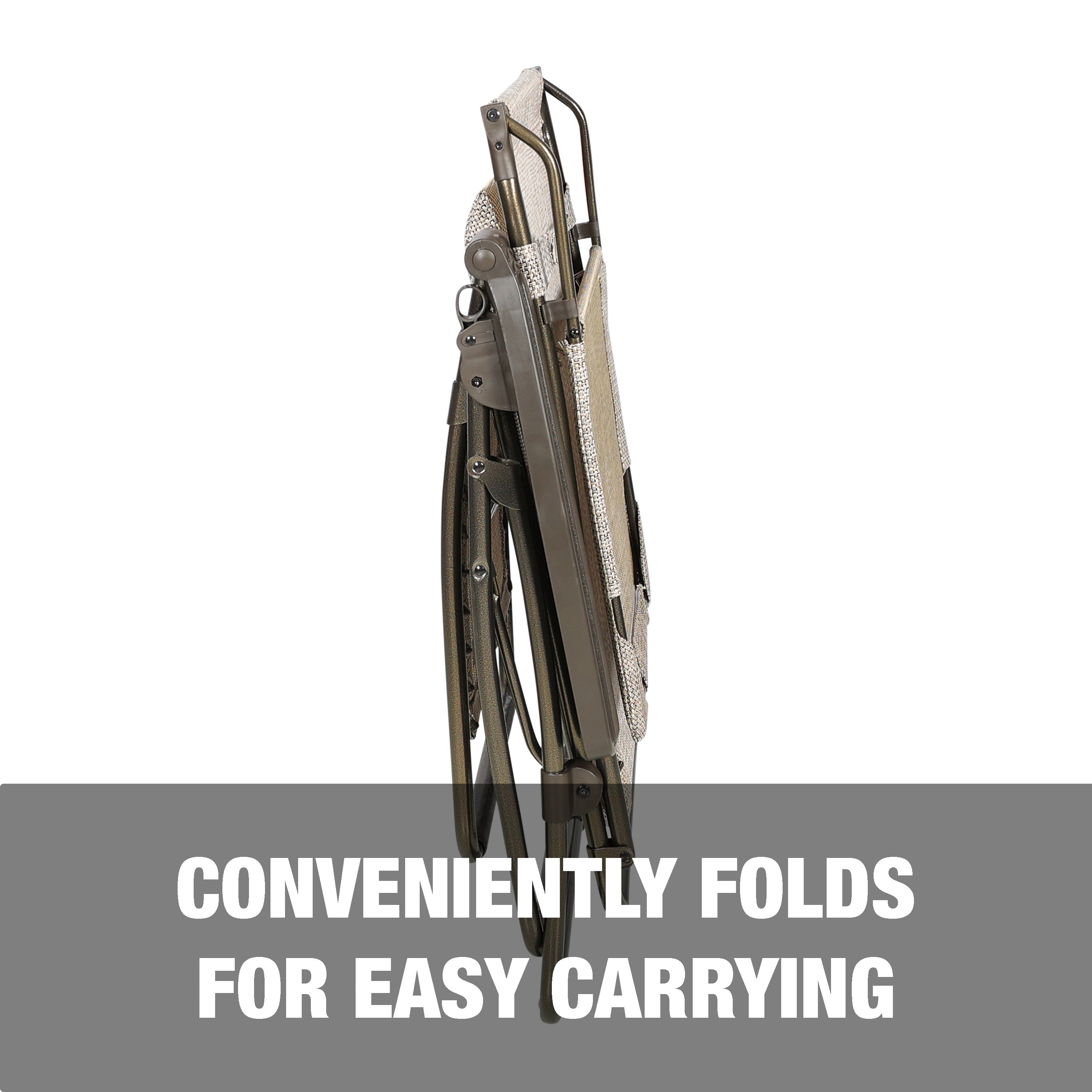 Conveniently folds for easy carrying.
