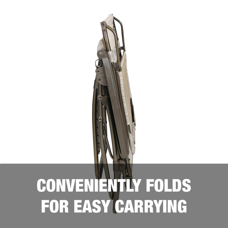 Conveniently folds for easy carrying.