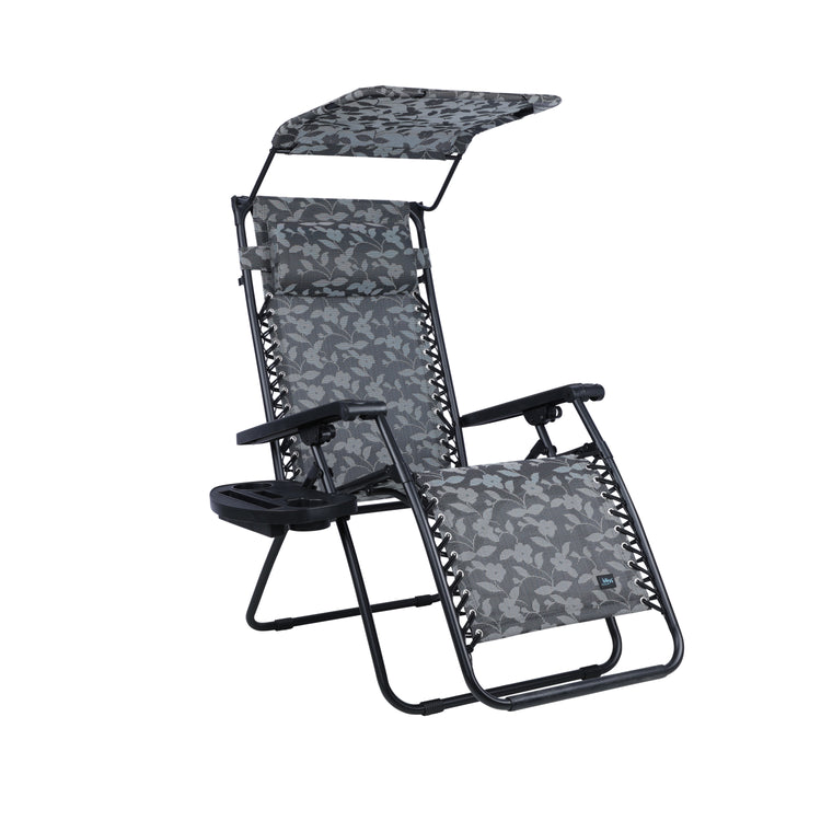 Bliss Hammocks 30-inch Wide Platinum Flower Zero Gravity Chair.