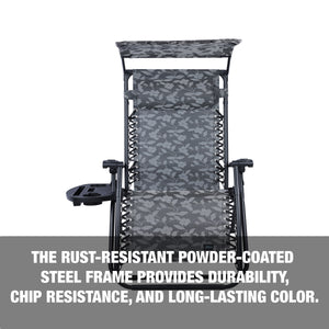 The rust-resistant powder-coated steel frame provides durability, chip resistance, and long-lasting color.