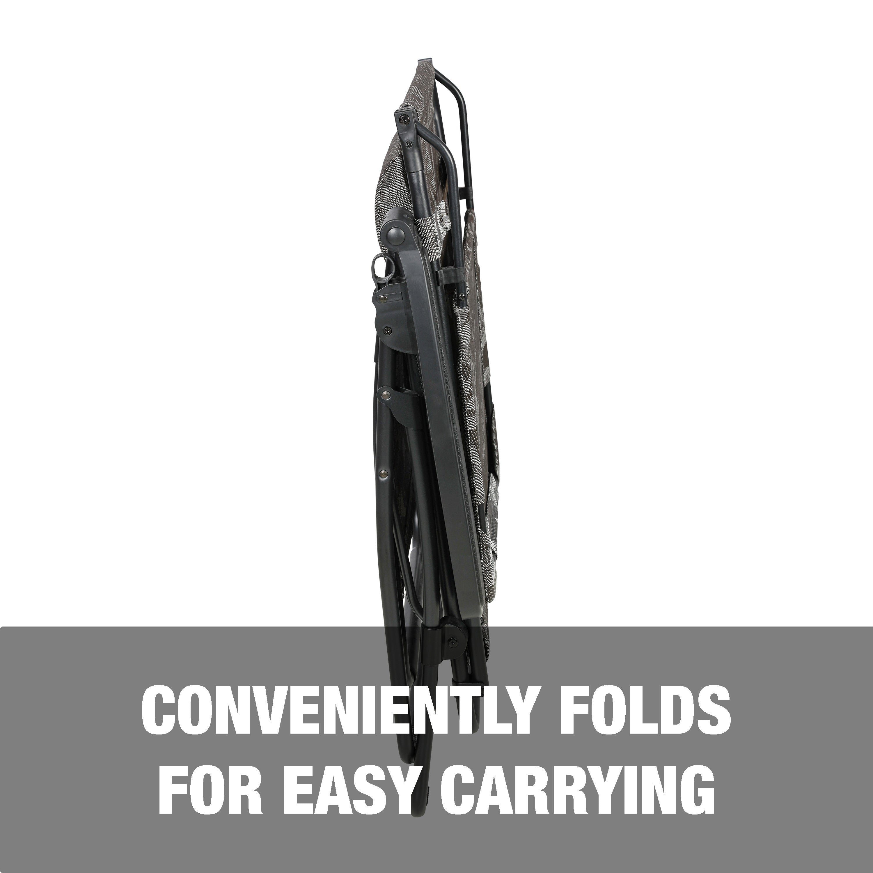 Conveniently folds for easy carrying.