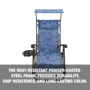 The rust-resistant powder coated steel frame provides durability, chip resistance, and long-lasting color.