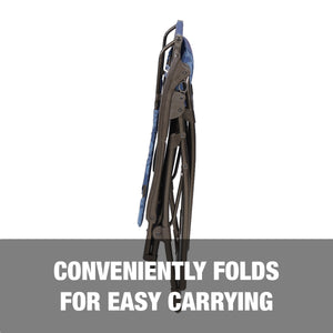Conveniently folds for easy carrying.