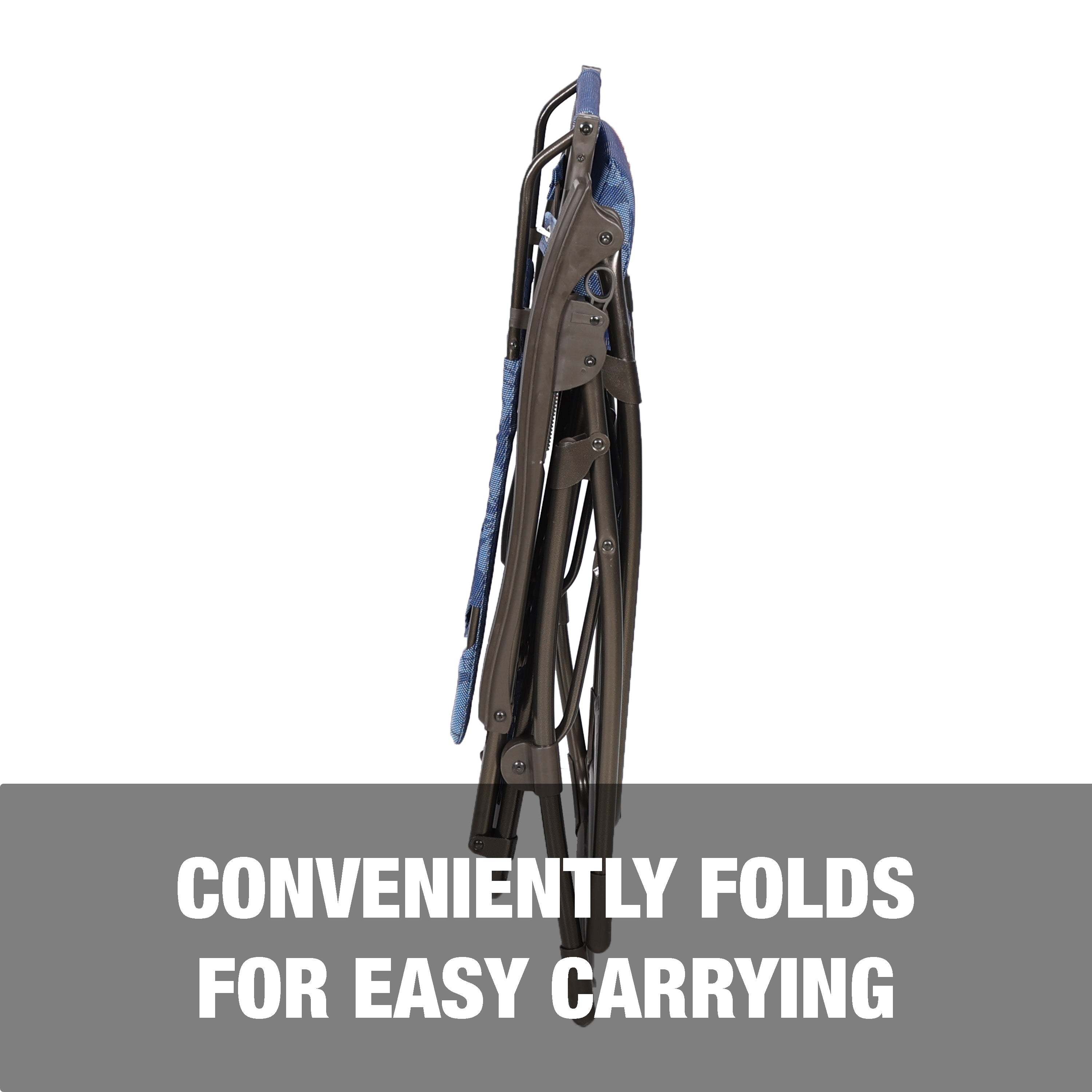 Conveniently folds for easy carrying.