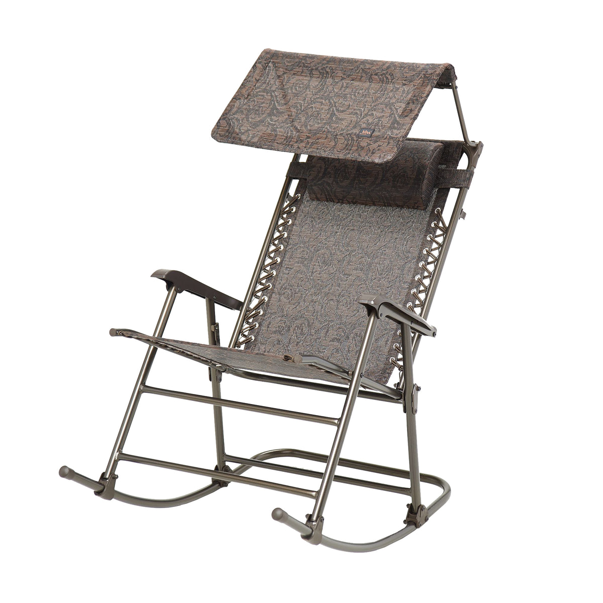 Hammock Rocker Chair Bliss Hammocks GFR-029-J Outdoor Rocking Chair W/ Canopy | 29-inch | B