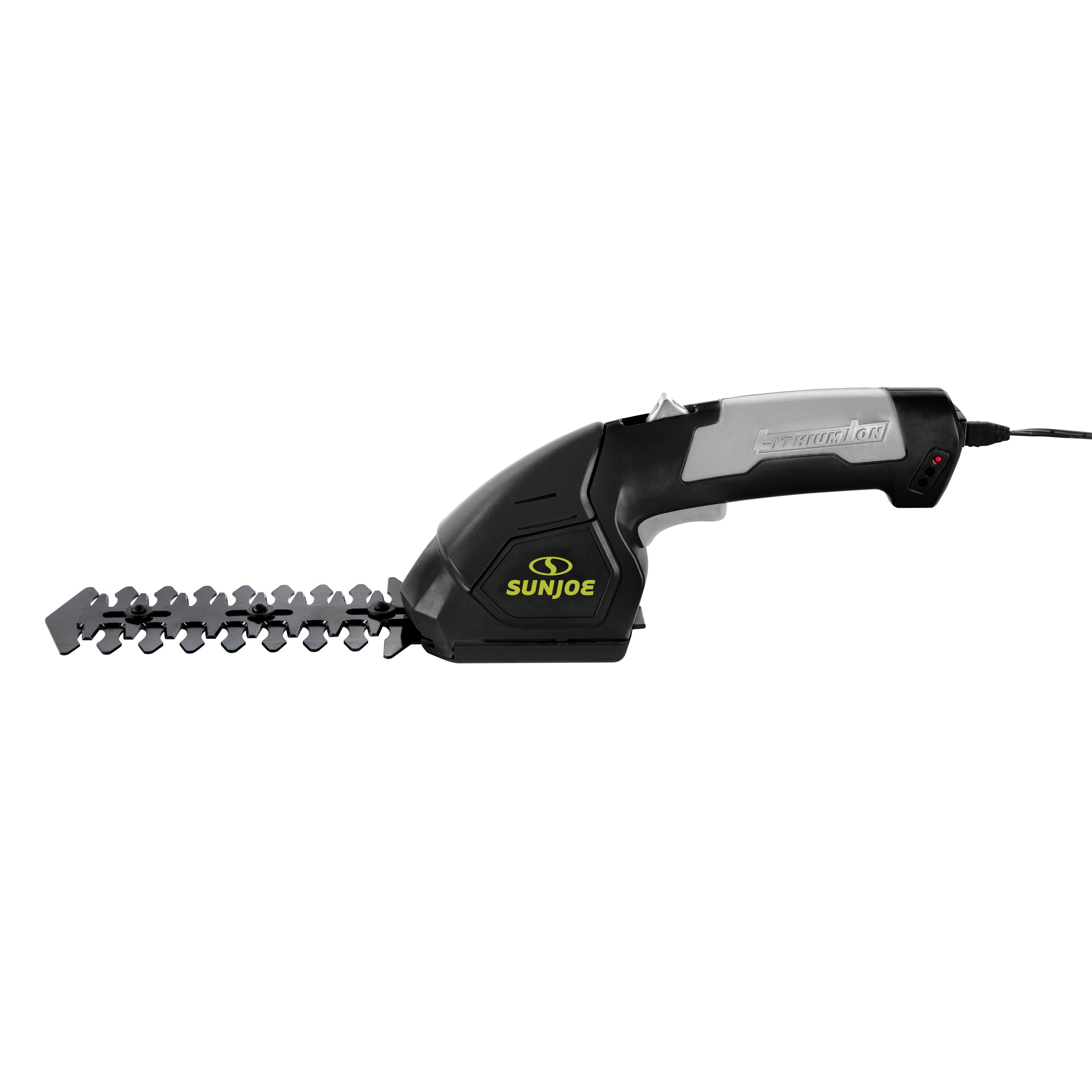 Side Profile of HJ604C Sun Joe Cordless Trimmer