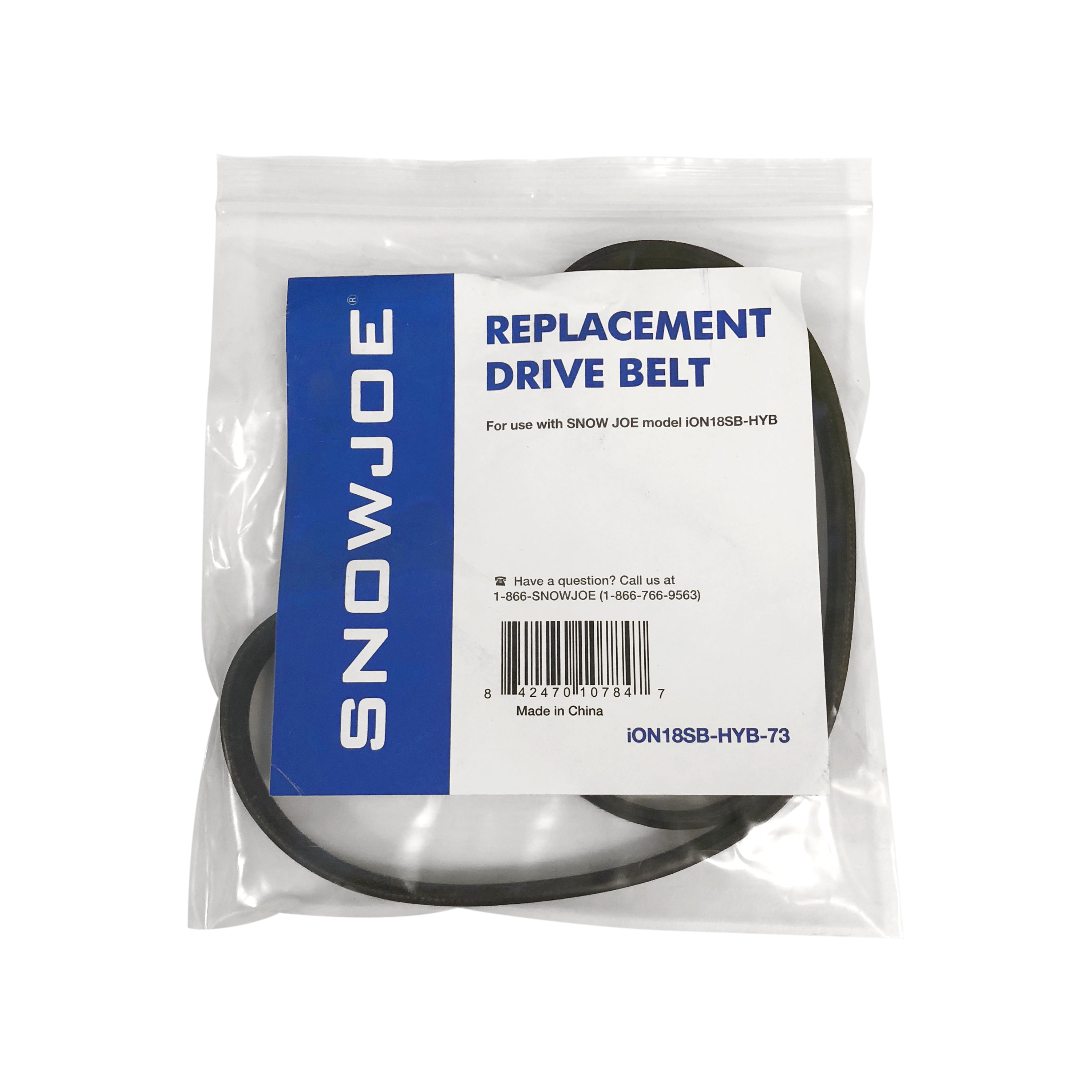 Packaging for the snow blower drive belt.