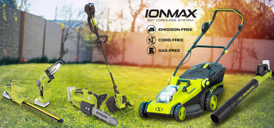 24v Worx Electric Mower Cordless Lawn Mower Sun Joe 24V IONMAX