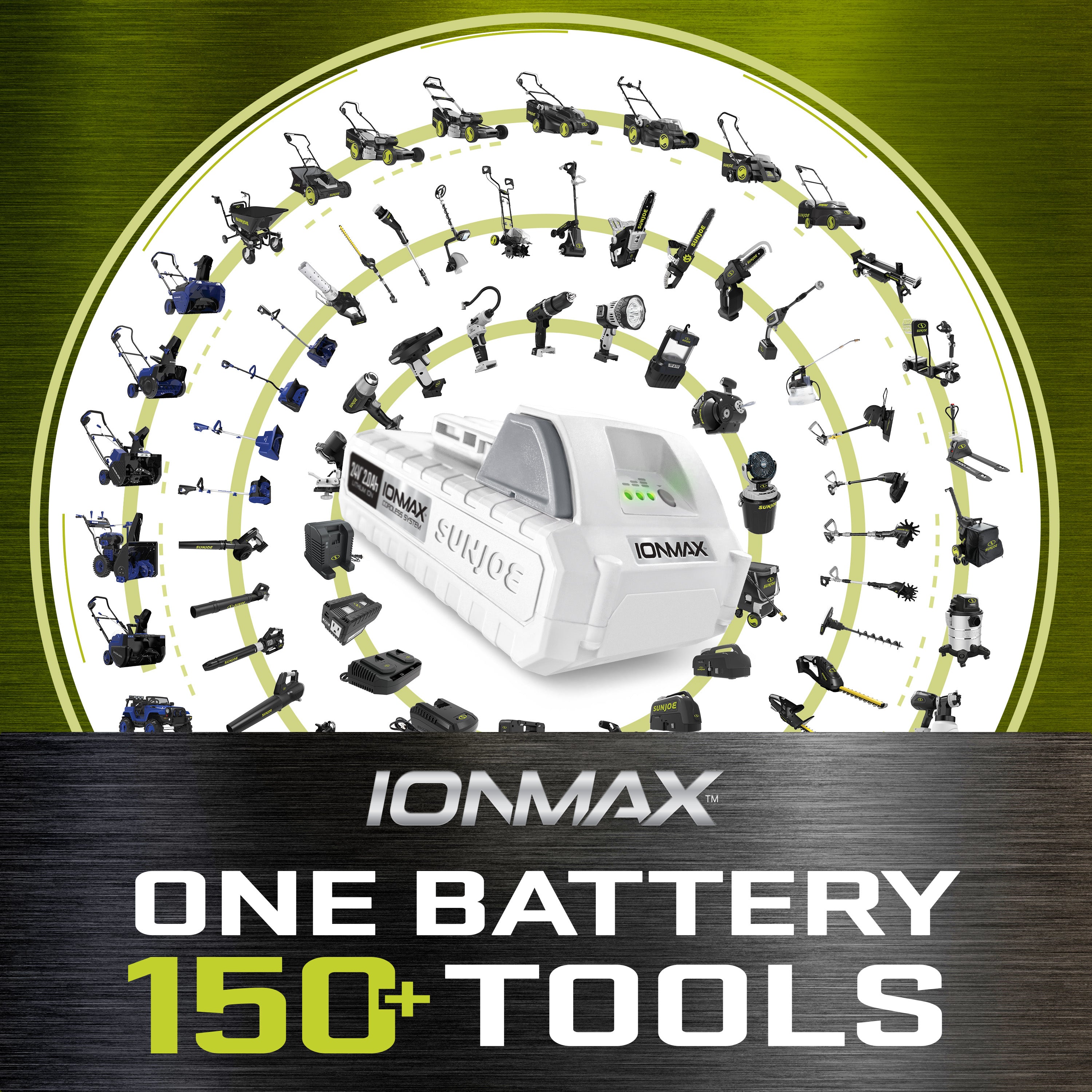Sun Joe 24-Volt* IONMAX Cordless Self-Oiling Chain Saw Kit | 10-inch | Tool-Less Bar/Chain Tension | W/ 4.0-Ah Battery + Charger (Green)