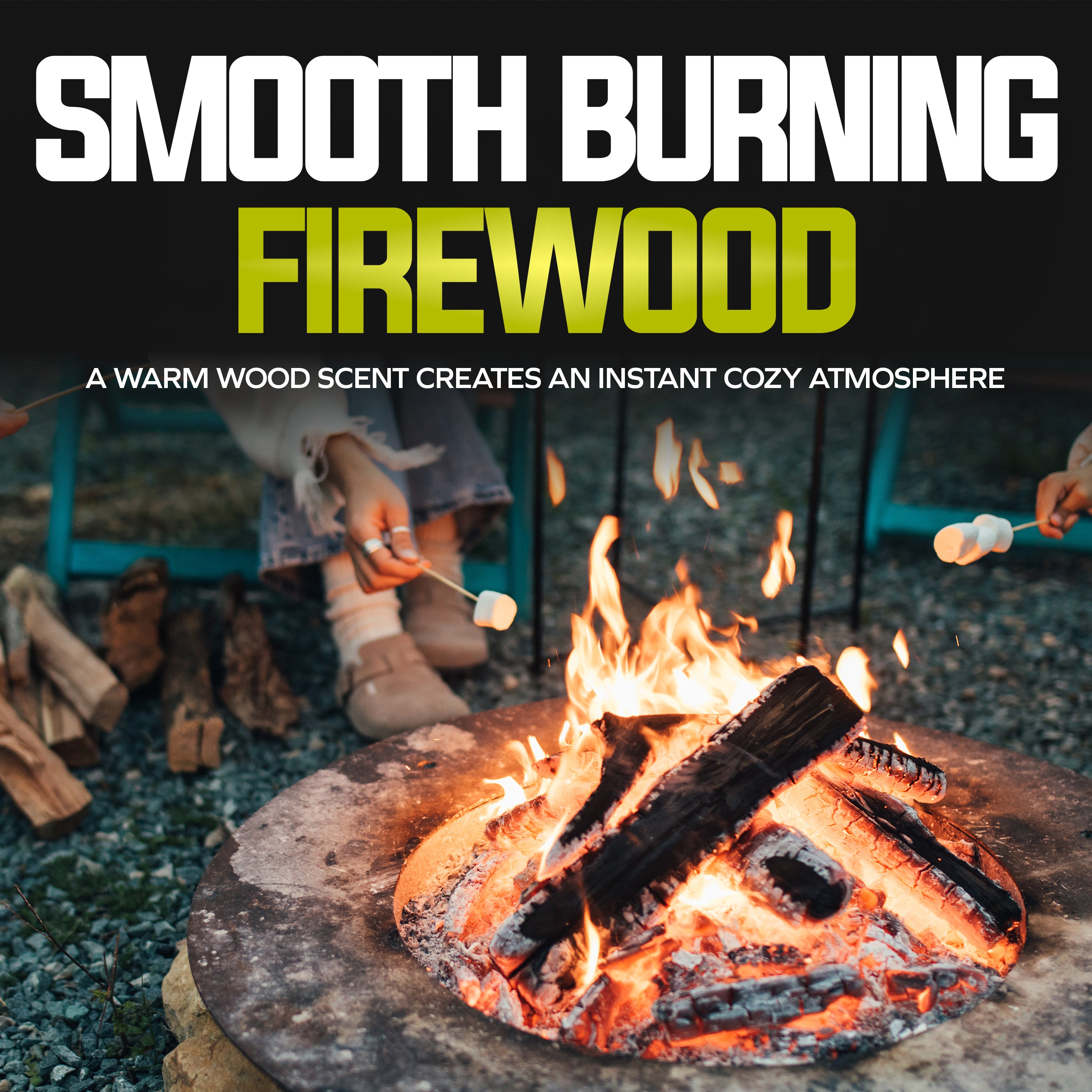 Sun Joe Aromatic Firewood | 16'' Juniper for Fireplaces, Campfires, Wood Stoves, Fire Pits & Grills | 40 Lbs.