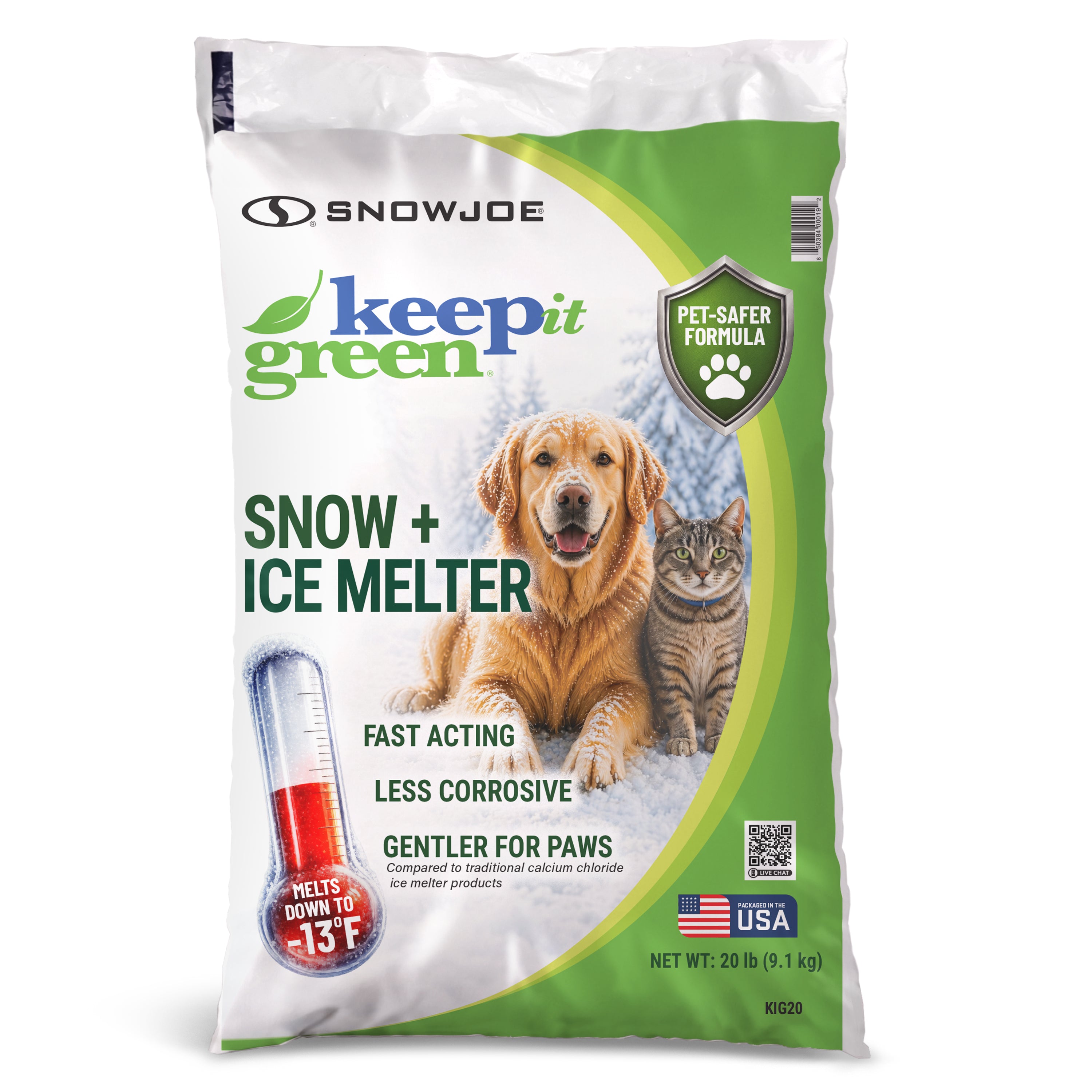 Keep it Green Pet-Safer Ice and Snow Melt and Deicer | 20 Lb. Bag