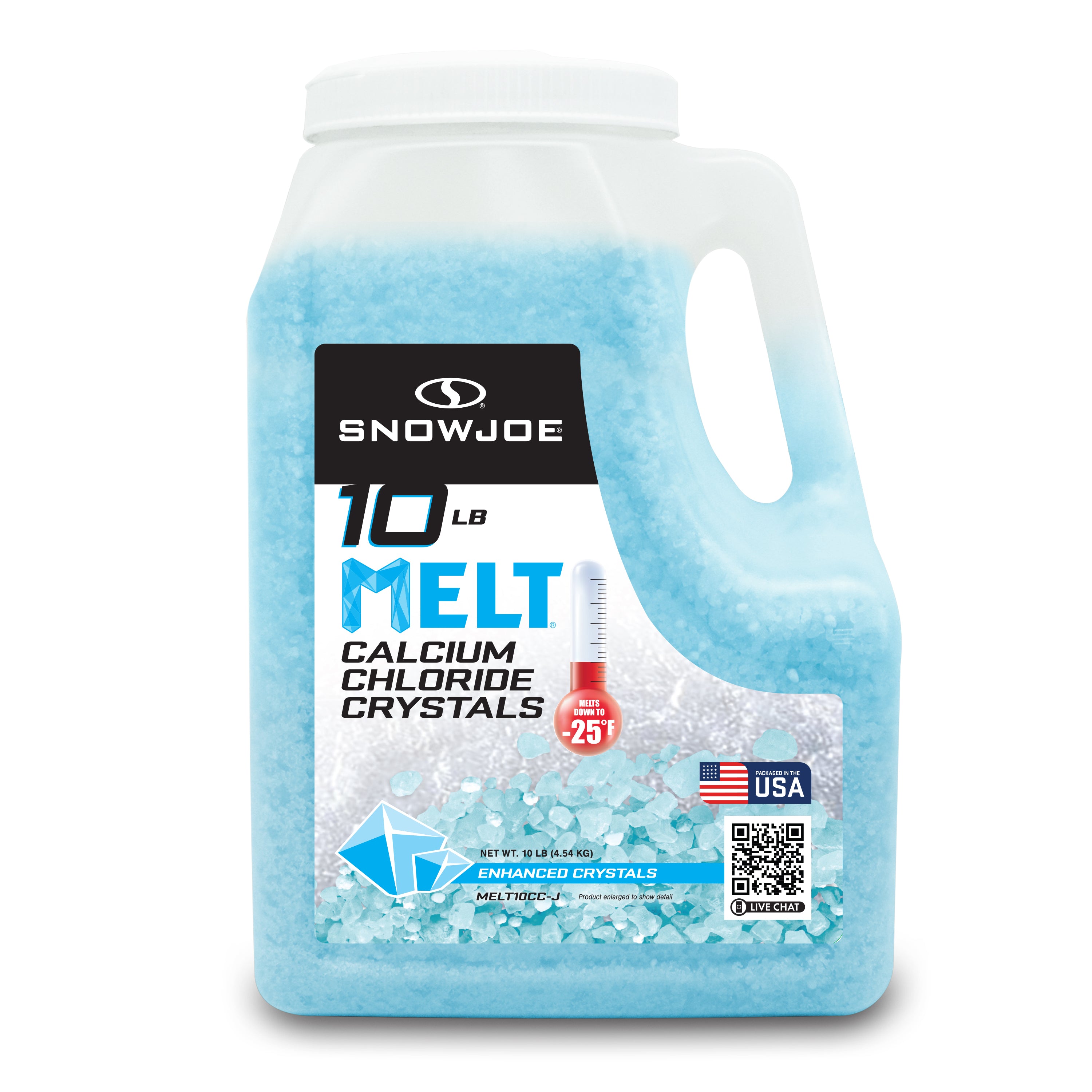 Snow Joe MELT10CC-J Calcium Chloride Crystals Ice Melter | 10-Lbs.