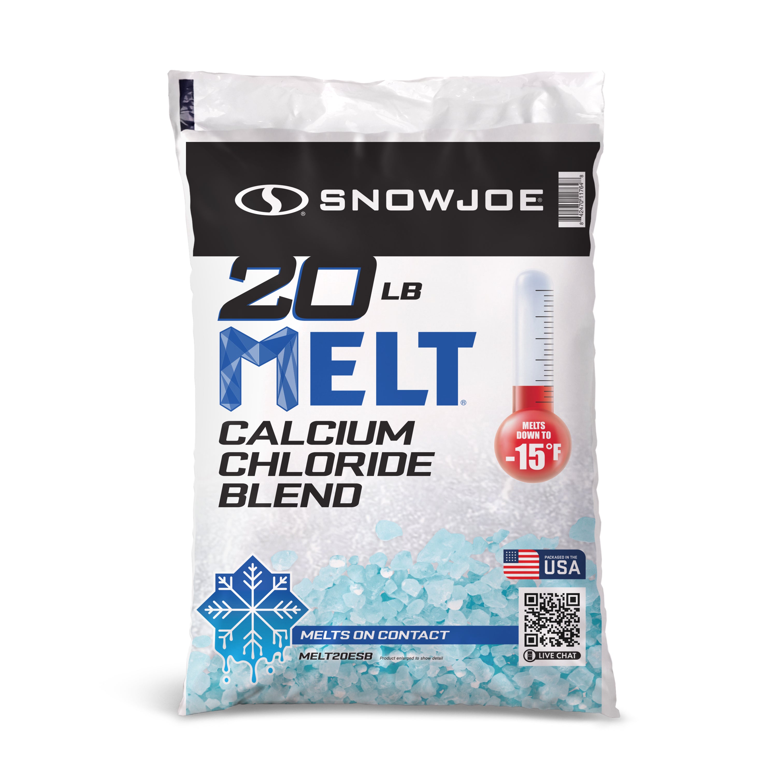 Snow Joe MELT20ESB Calcium Chloride Ice Melt Blend | 20 Lbs.