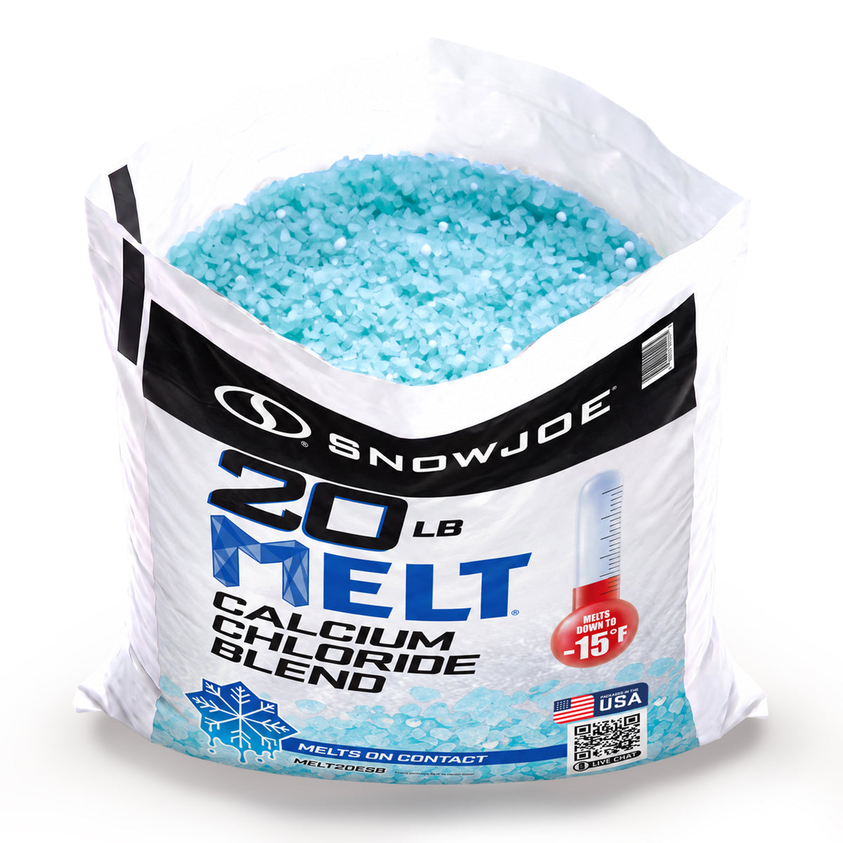 Snow Joe MELT20ESB Calcium Chloride Ice Melt Blend | 20 Lbs.