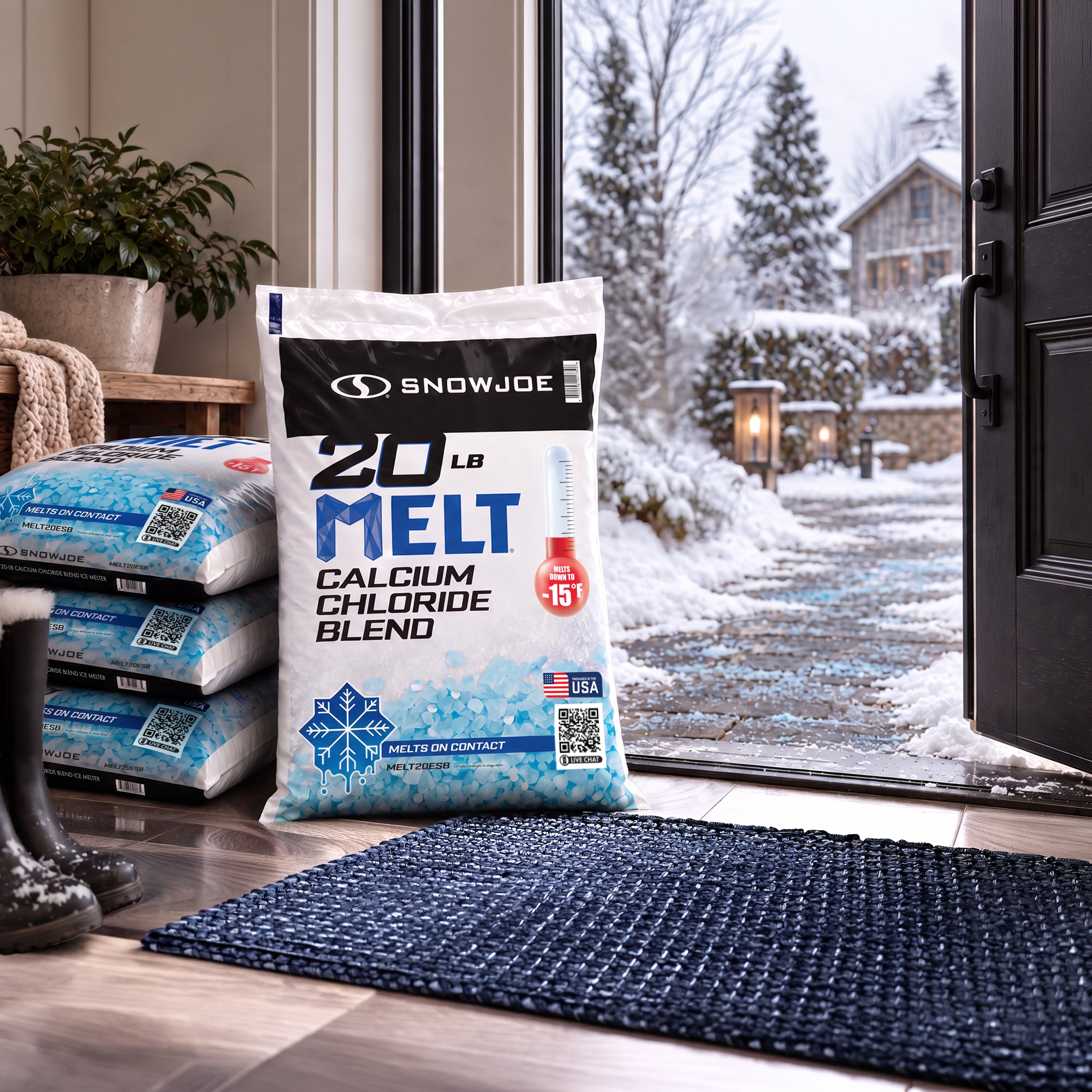 Snow Joe MELT20ESB Calcium Chloride Ice Melt Blend | 20 Lbs.