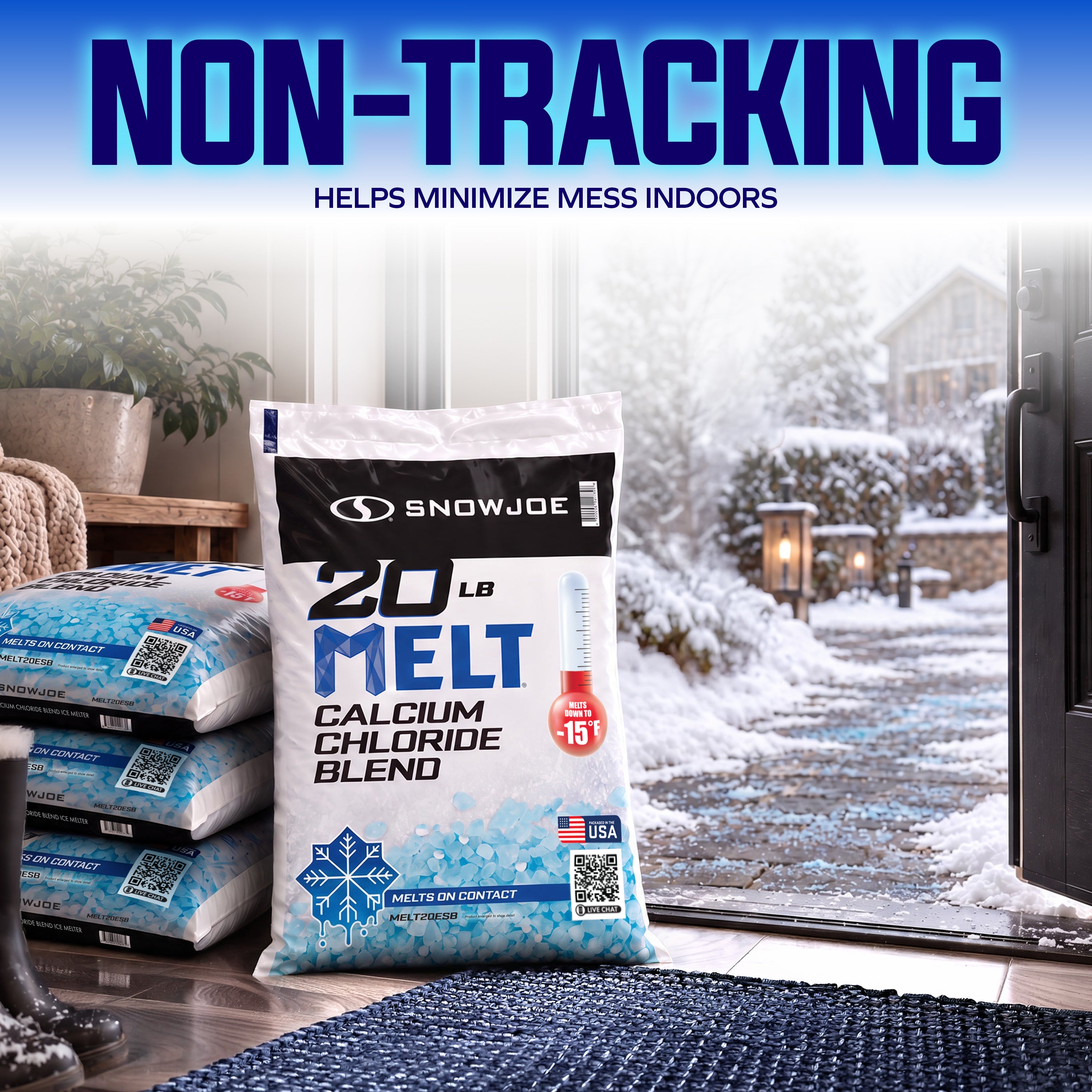 Snow Joe MELT20ESB Calcium Chloride Ice Melt Blend | 20 Lbs.