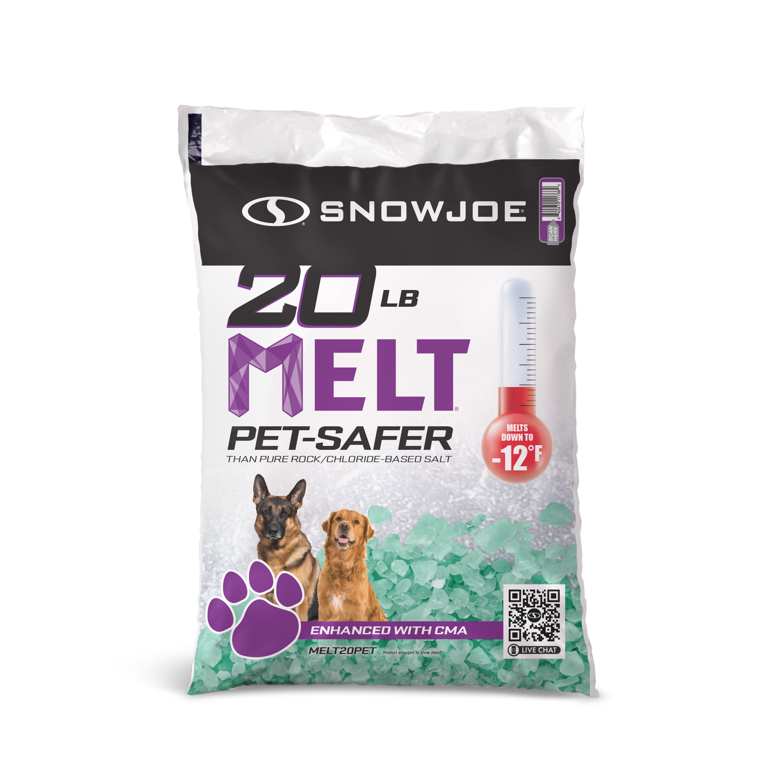 Snow Joe MELT20PET Pet-Safer Blend Premium Ice Melt | 20-Lbs.