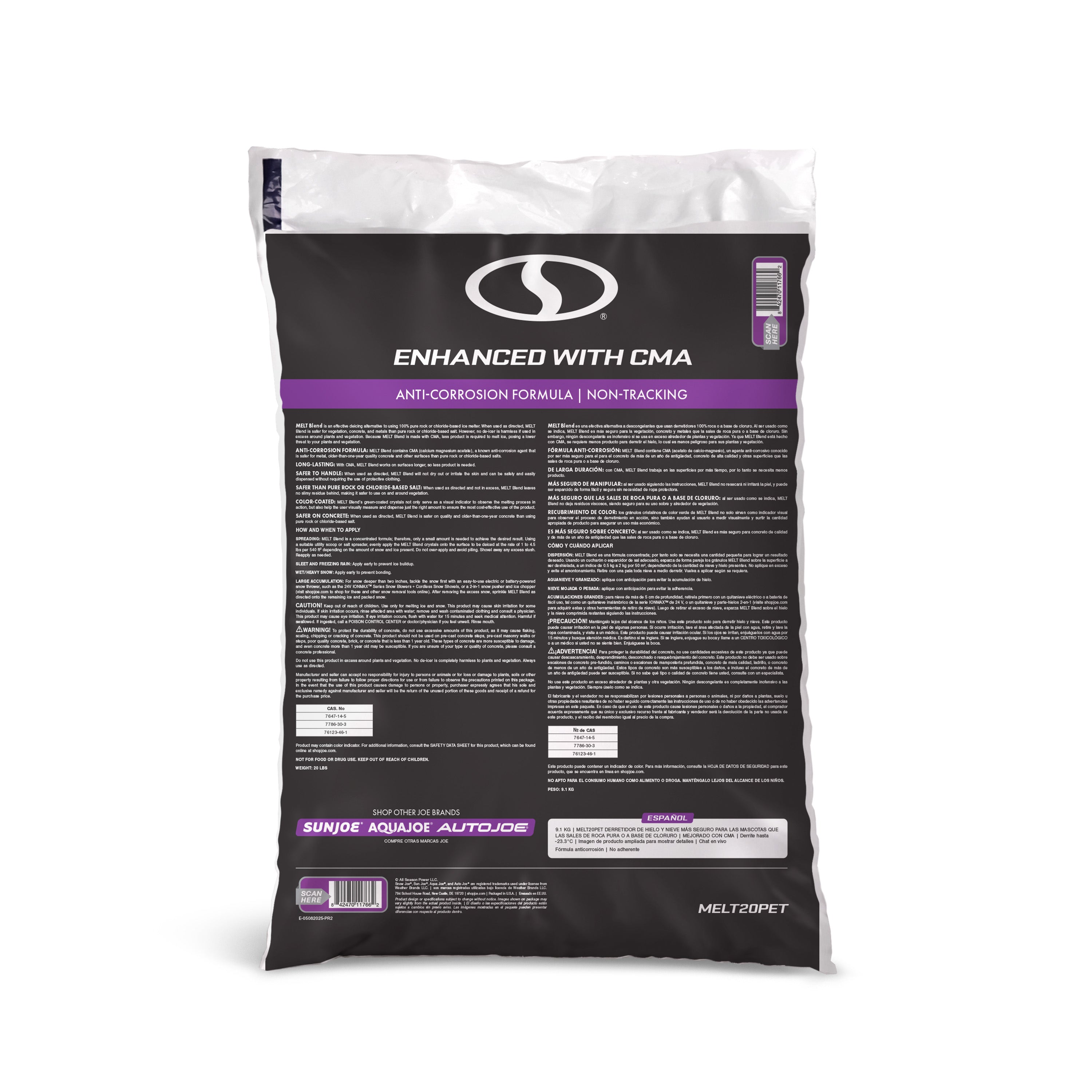 Snow Joe MELT20PET Pet-Safer Blend Premium Ice Melt | 20-Lbs.